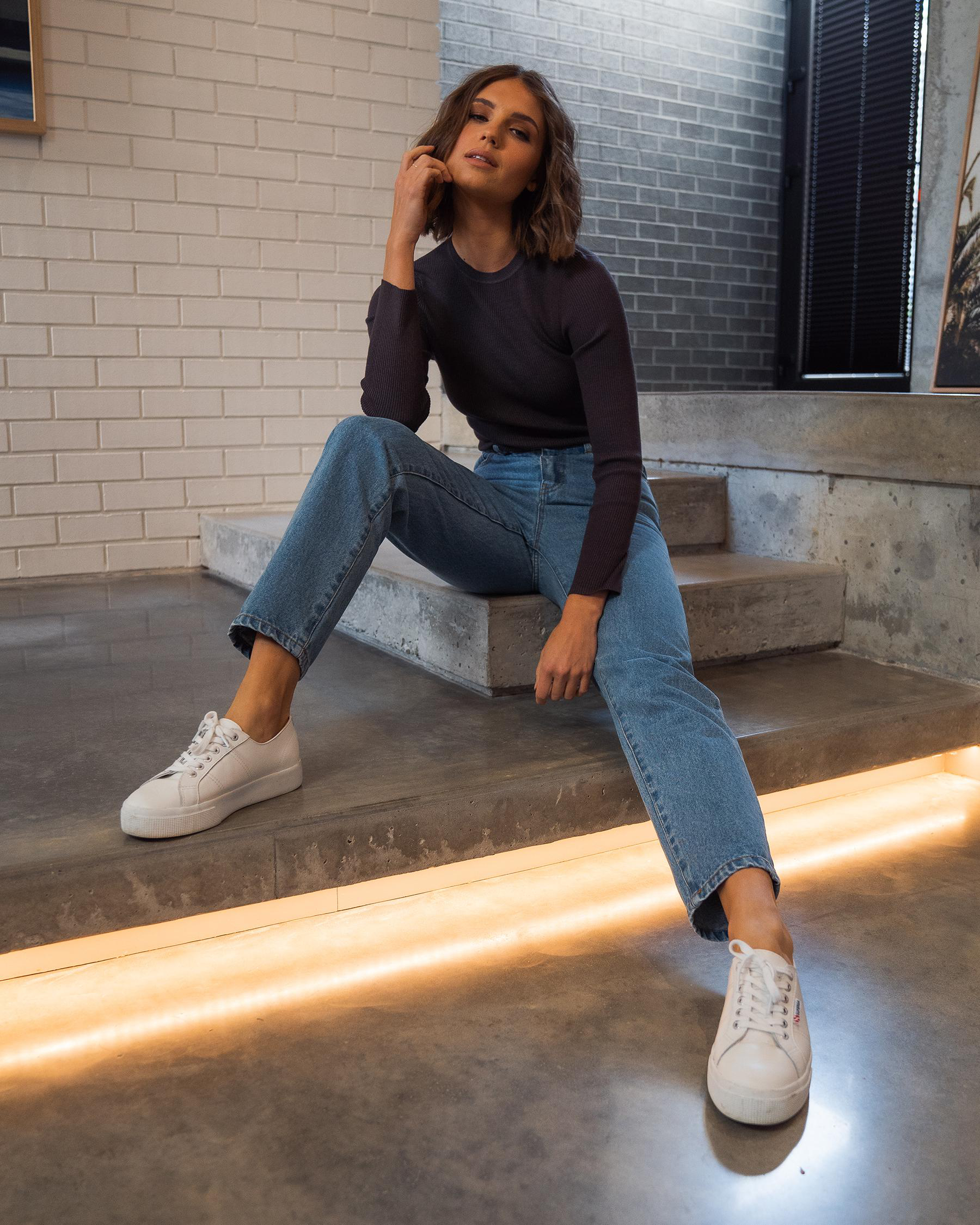 Rusty High Rise Mom Jeans In Thread 