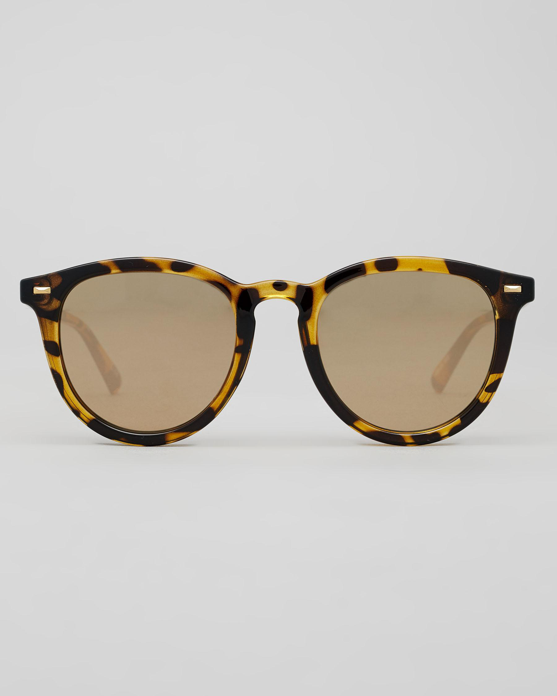 Shop Le Specs Fire Starter Sunglasses In Syrup Tort/gold Mirror - Fast ...