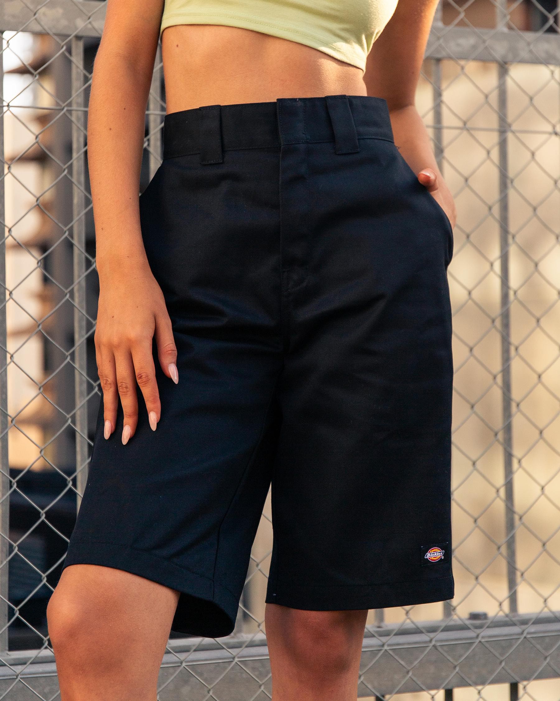 Shop Dickies Slim Straight Shorts In Black - Fast Shipping & Easy ...
