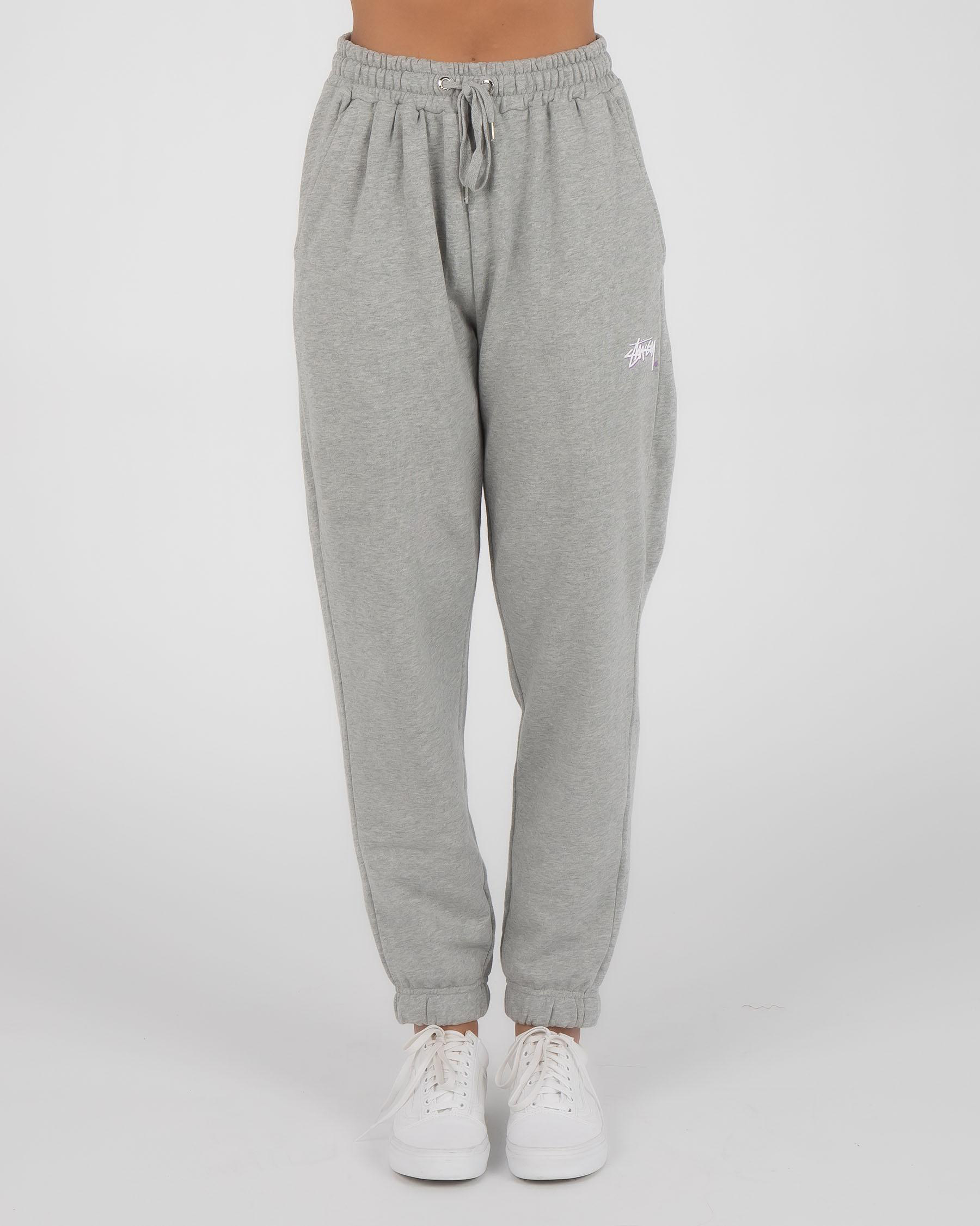Shop Stussy Player Track Pants In Grey Marle - Fast Shipping & Easy ...