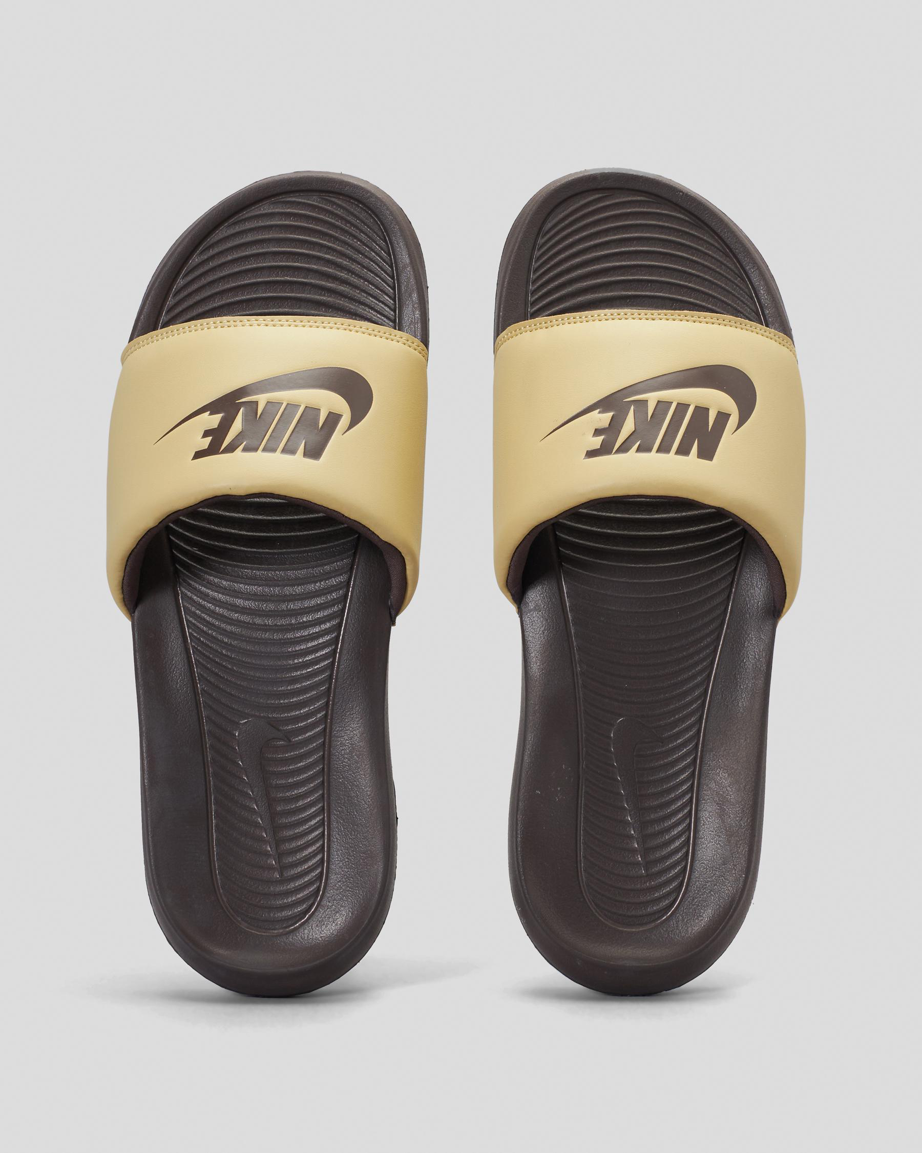 Nike Victori One Slides In Wheat Grass/baroque Brown - Fast Shipping ...