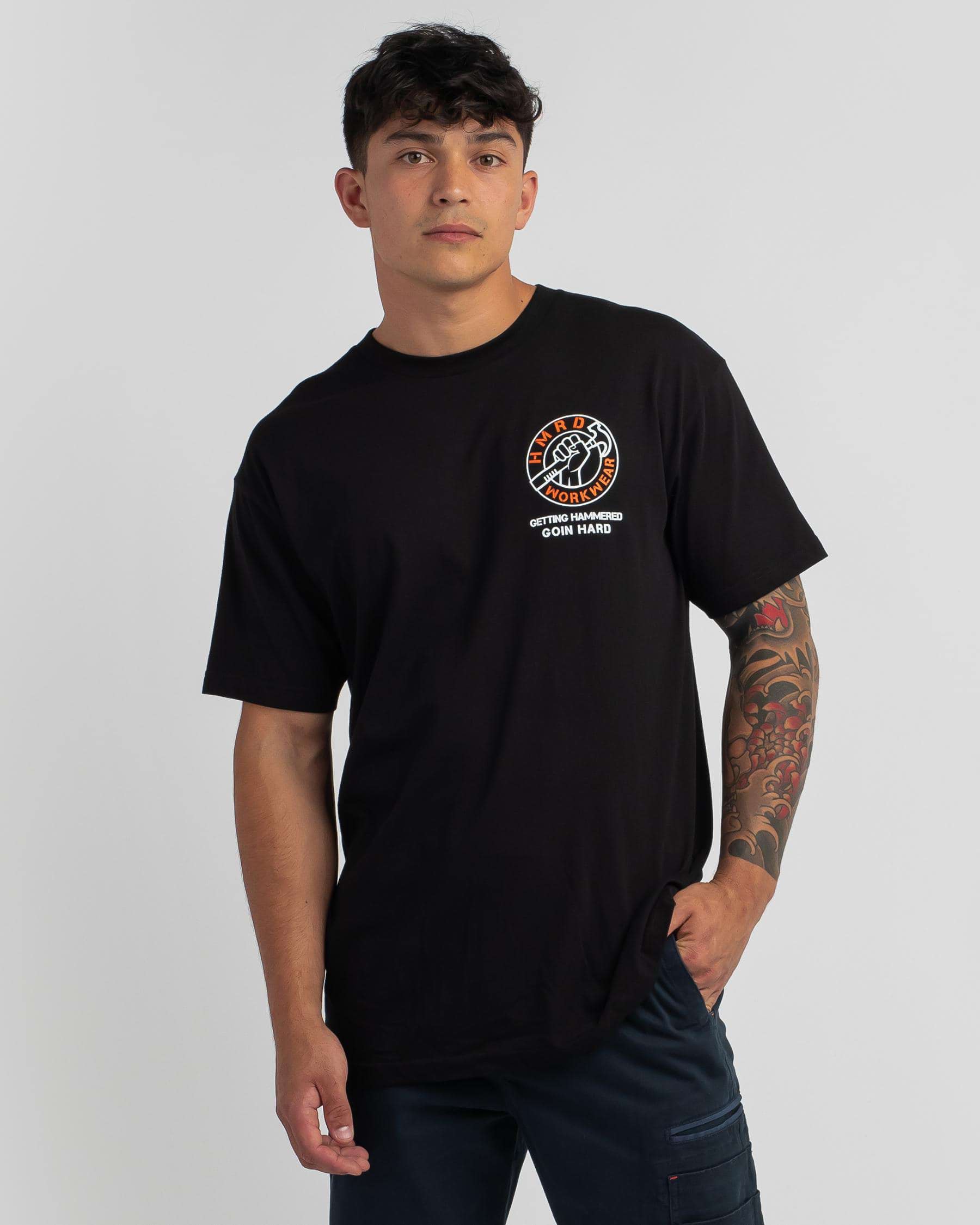 Shop HMRD Goin Hard T-Shirt In Black - Fast Shipping & Easy Returns ...
