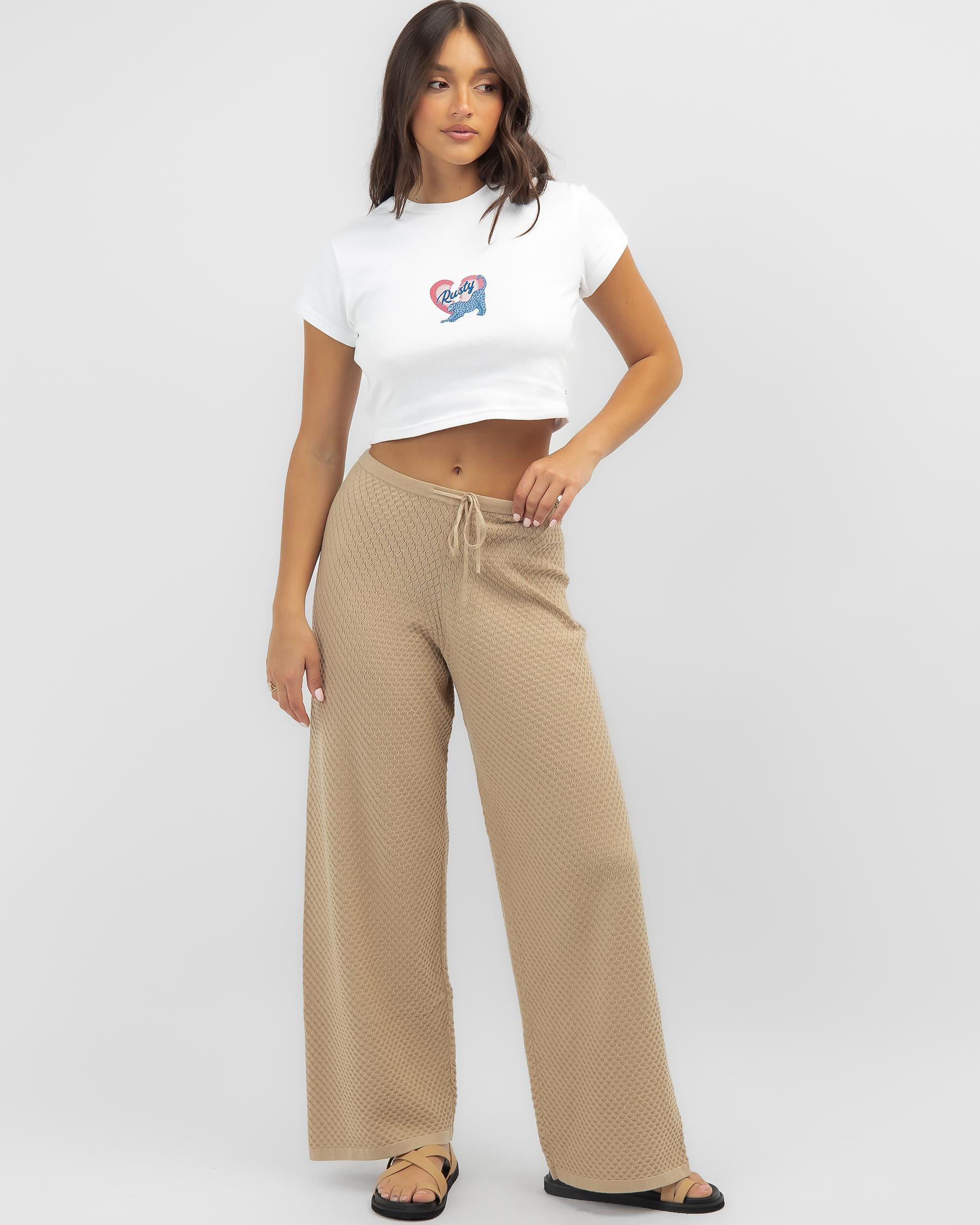 Rusty Florence Pants In Oatmilk - Fast Shipping & Easy Returns - City ...