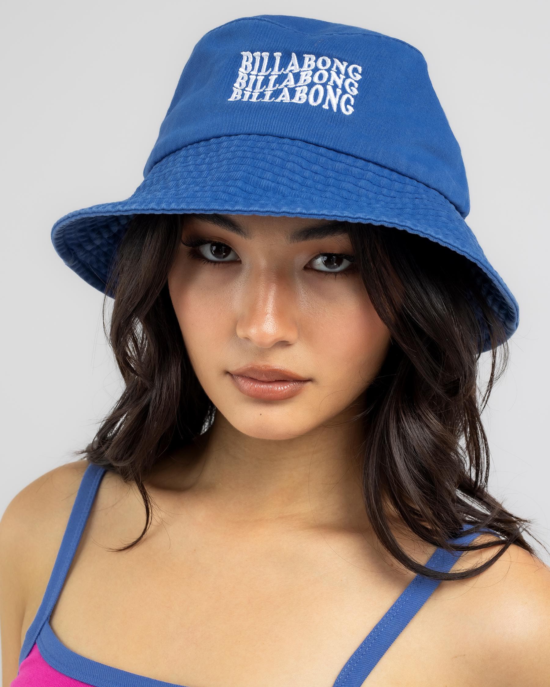 Shop Billabong Surf High Sun Faded Bucket Hat In Palace Blue - Fast ...