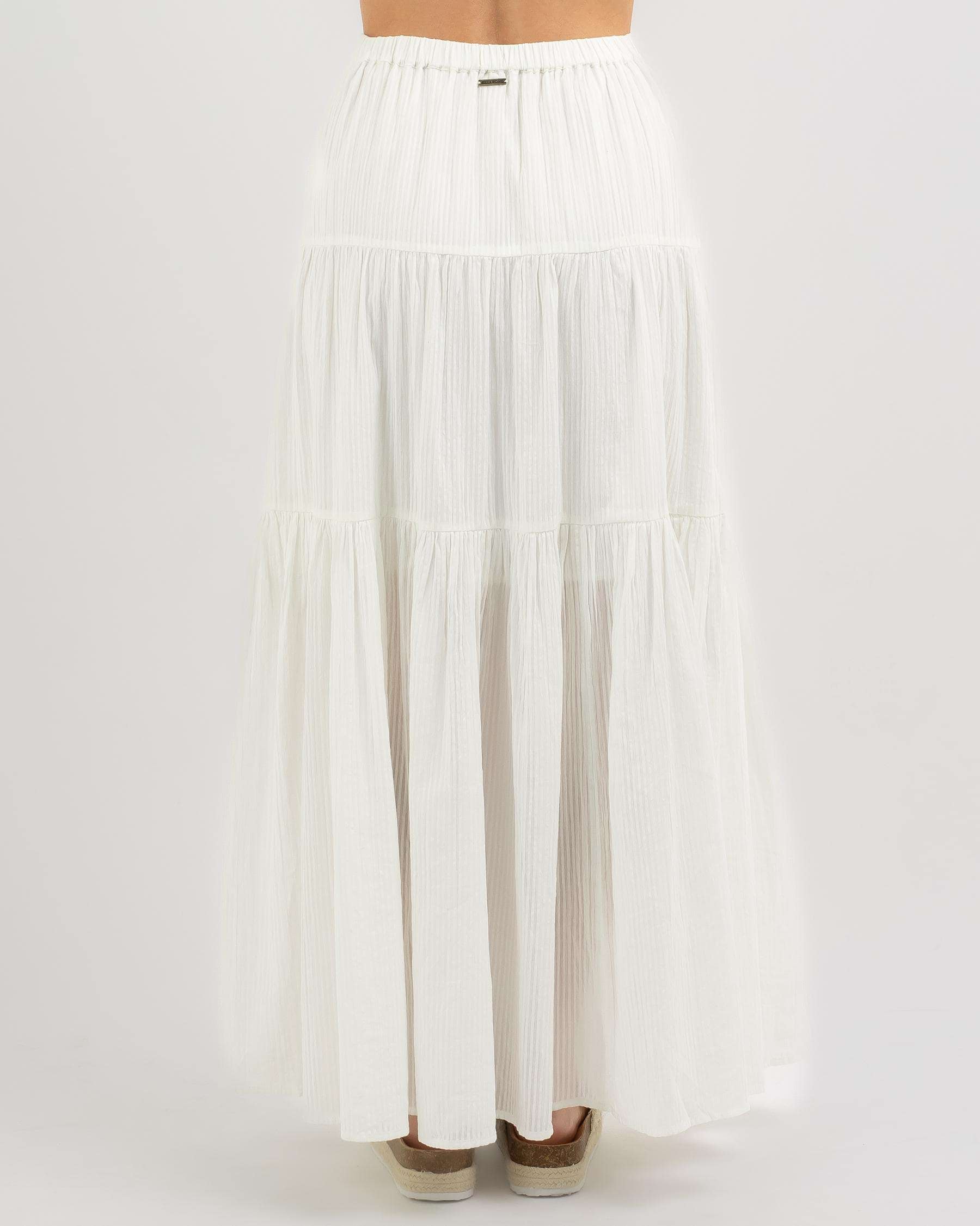 Billabong Del Sole Maxi Skirt In White - FREE* Shipping & Easy Returns ...