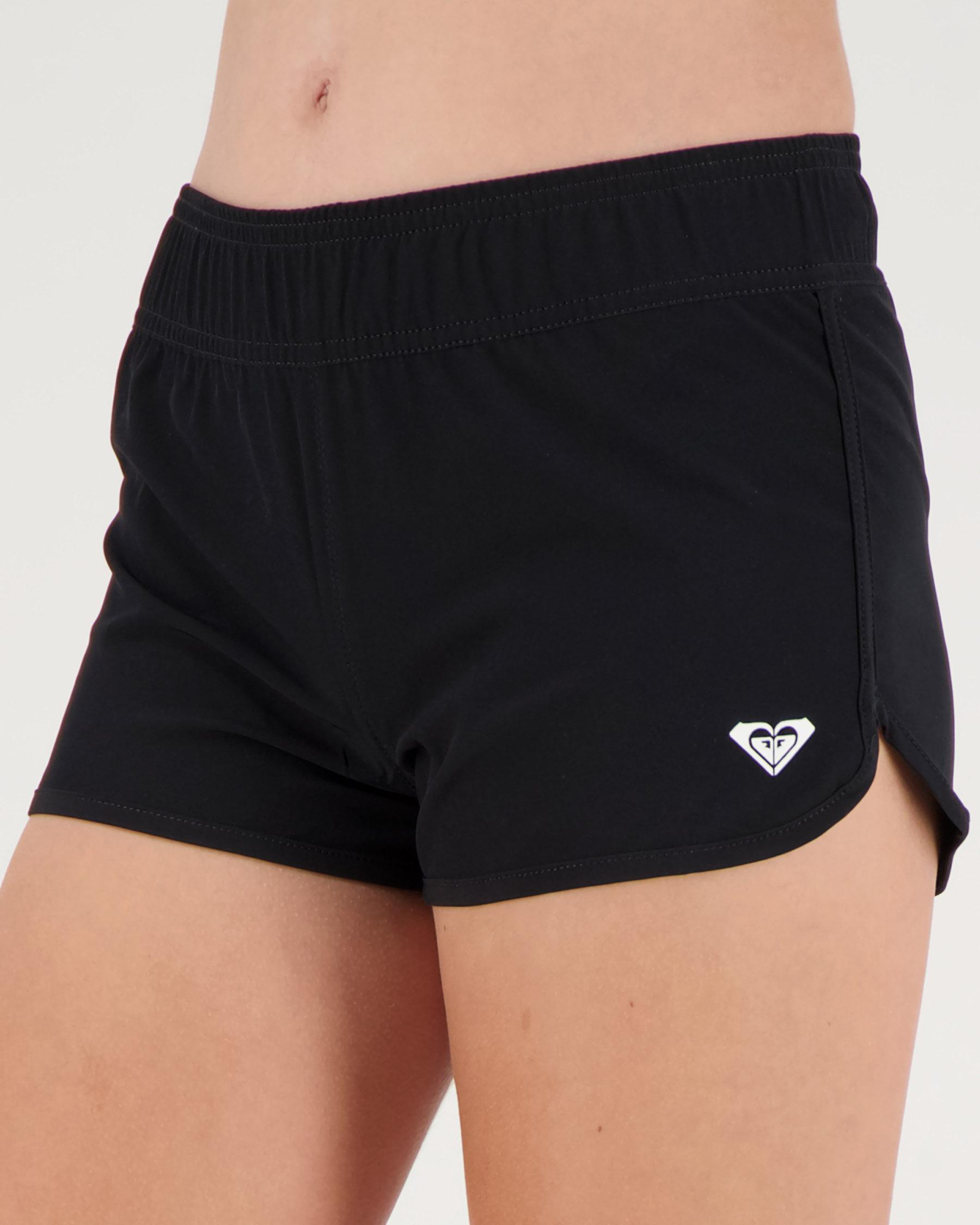 Roxy Girls' Shore Board Shorts In Anthracite Fast Shipping & Easy