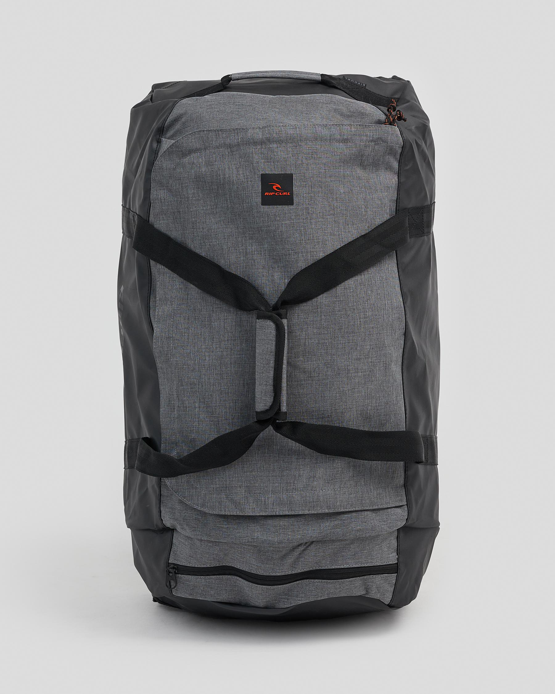 Shop Rip Curl Jupiter 80L Hydro Eco Travel Bag In Grey Heather Fast