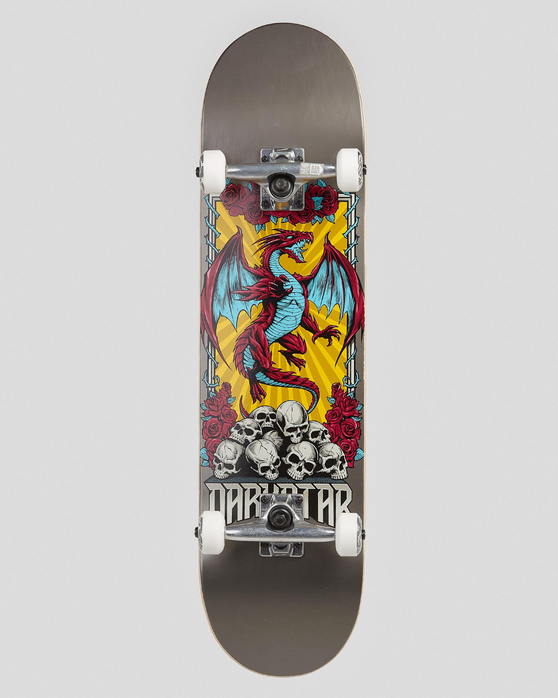 Shop Darkstar Levitate 8.0" Complete Skateboard In Charcoal Fast