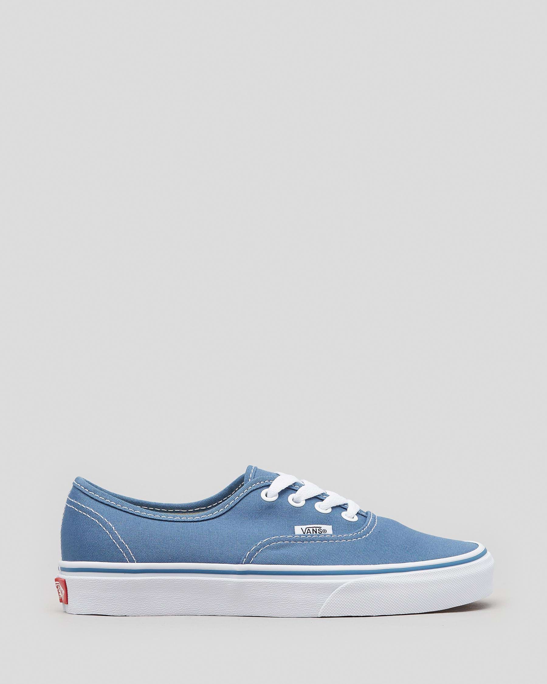 Vans Boys' Authentic Shoes In Navy - Fast Shipping & Easy Returns ...