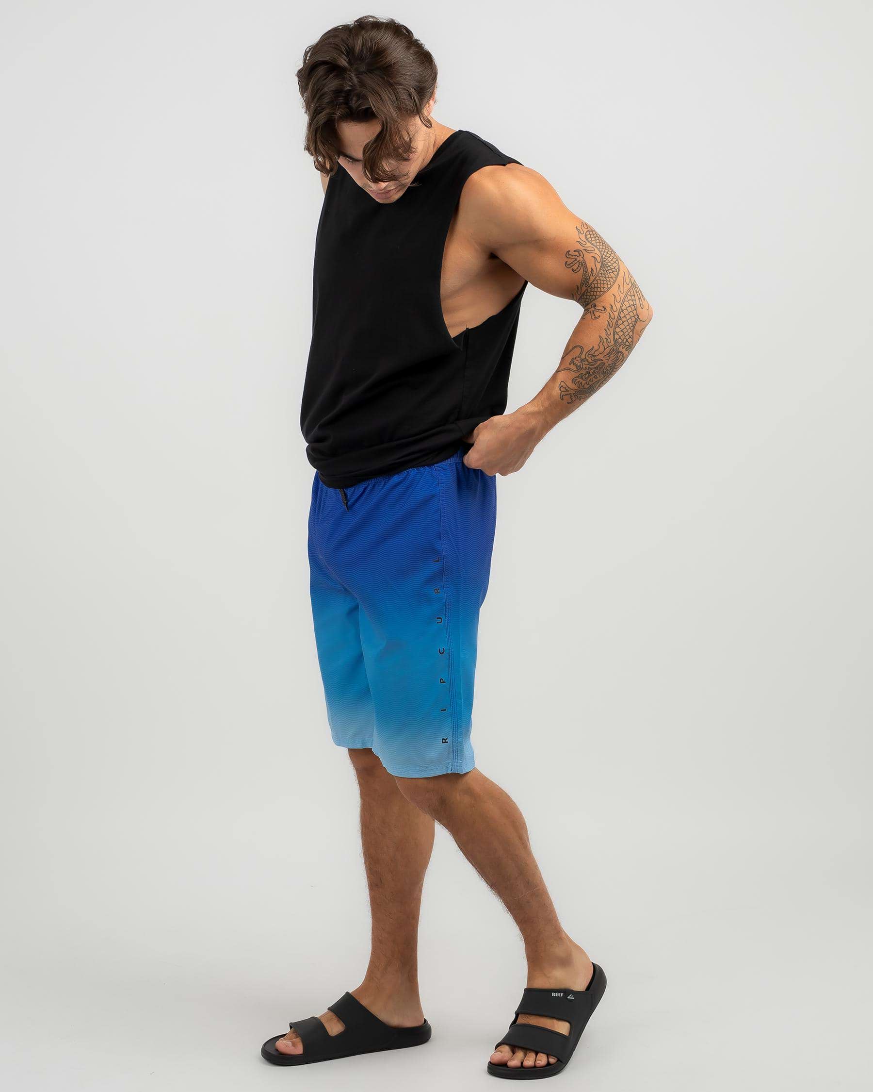 Rip Curl Shock Easy Fit Board Shorts In Cobalt - Fast Shipping & Easy ...