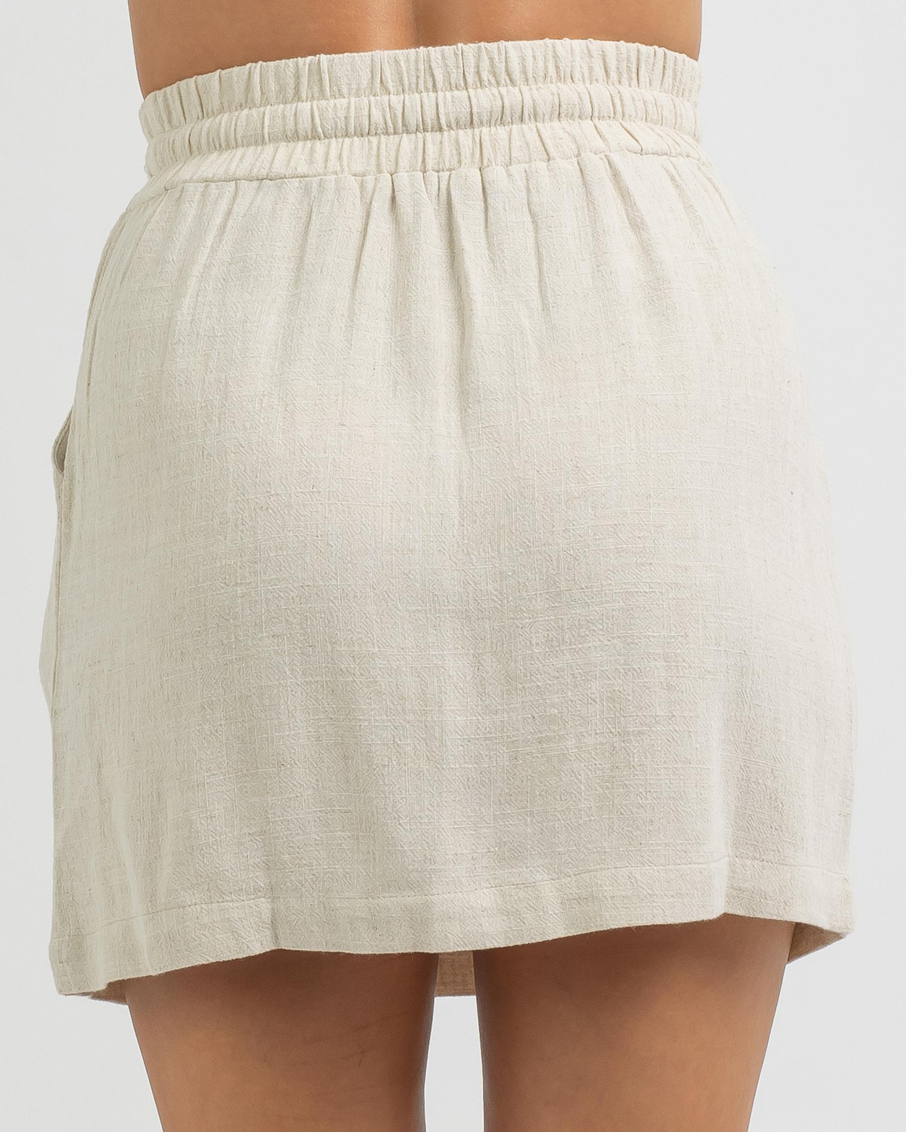 Yours Truly Genie Skirt In Beige - Fast Shipping & Easy Returns - City ...