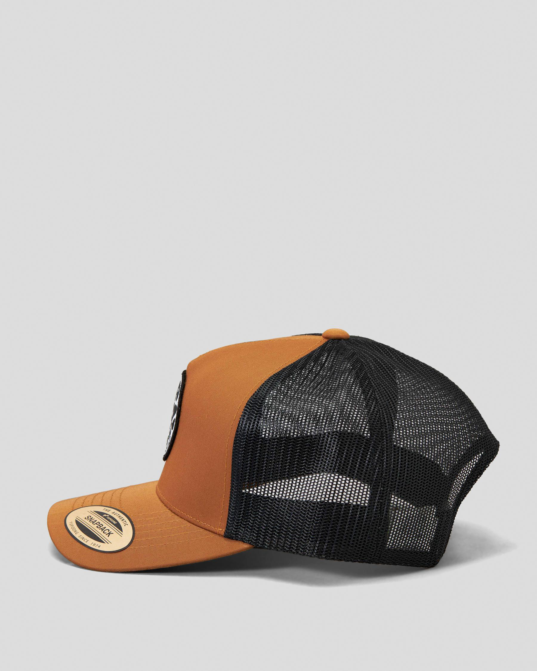 Rip Curl Wetsuit Icon Trucker Cap In Light Brown FREE* Shipping