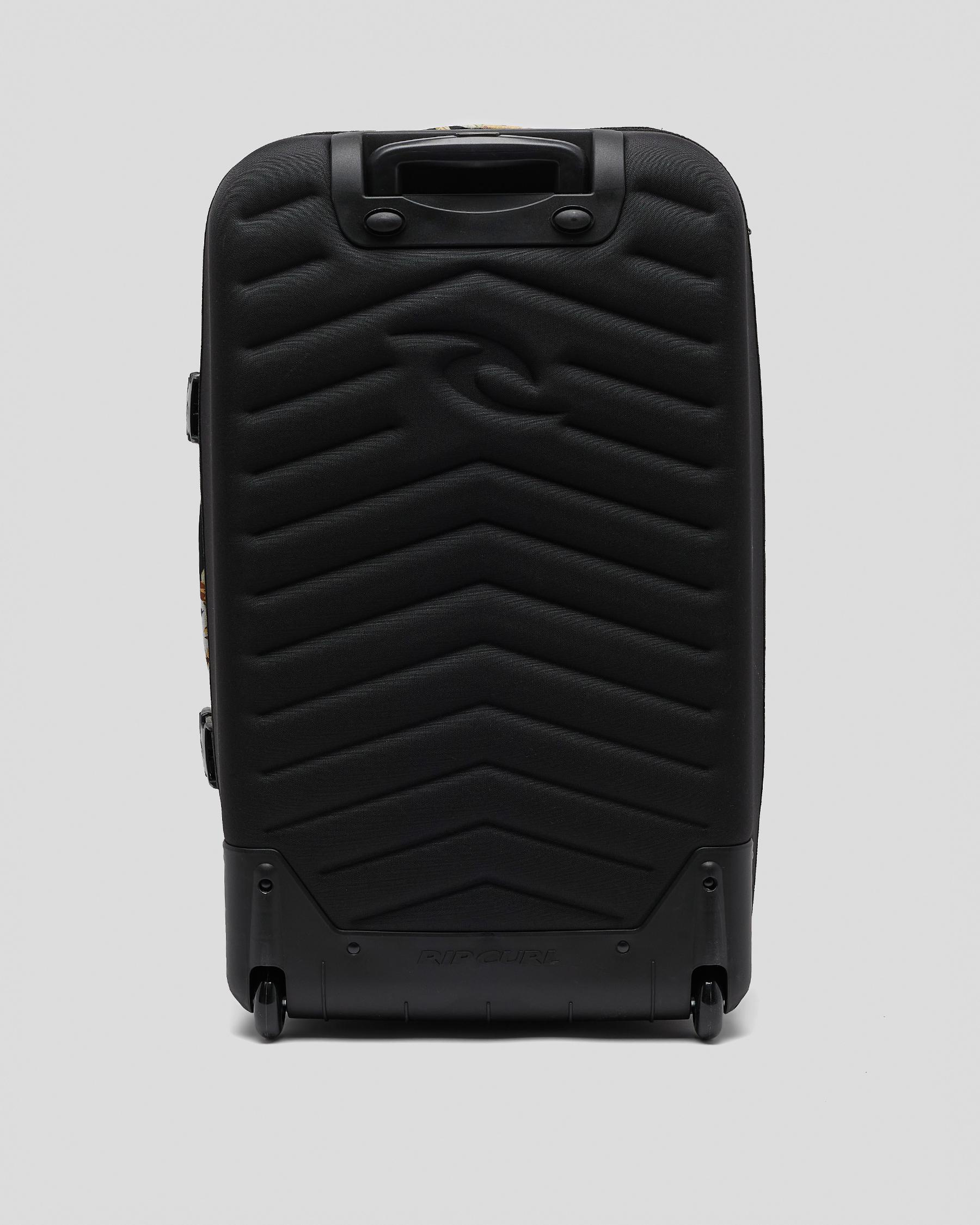Shop Rip Curl FLight Global Sunday Large Wheeled Travel Bag In Black