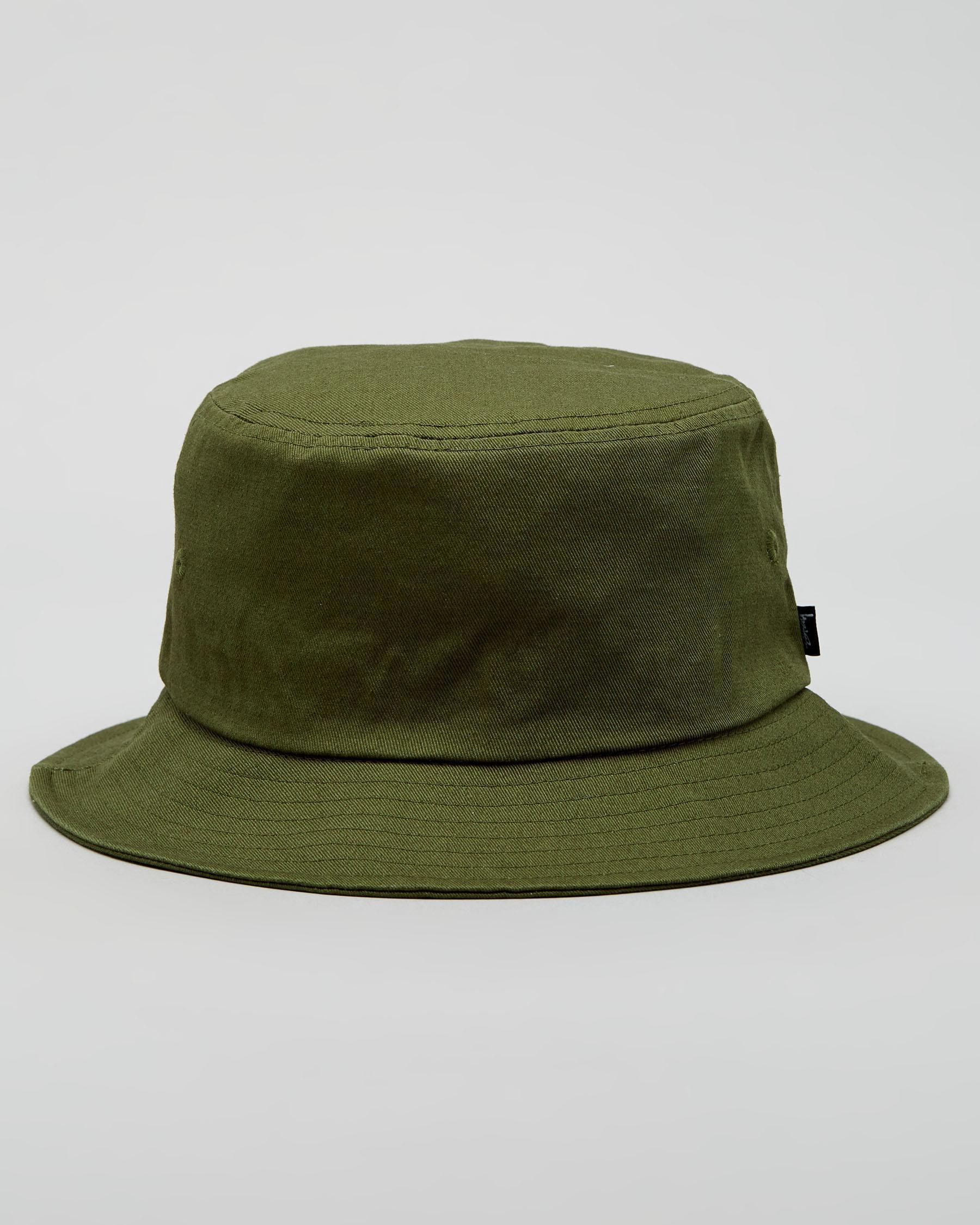 Stussy Stock Bucket Hat In Olive - Fast Shipping & Easy Returns - City ...