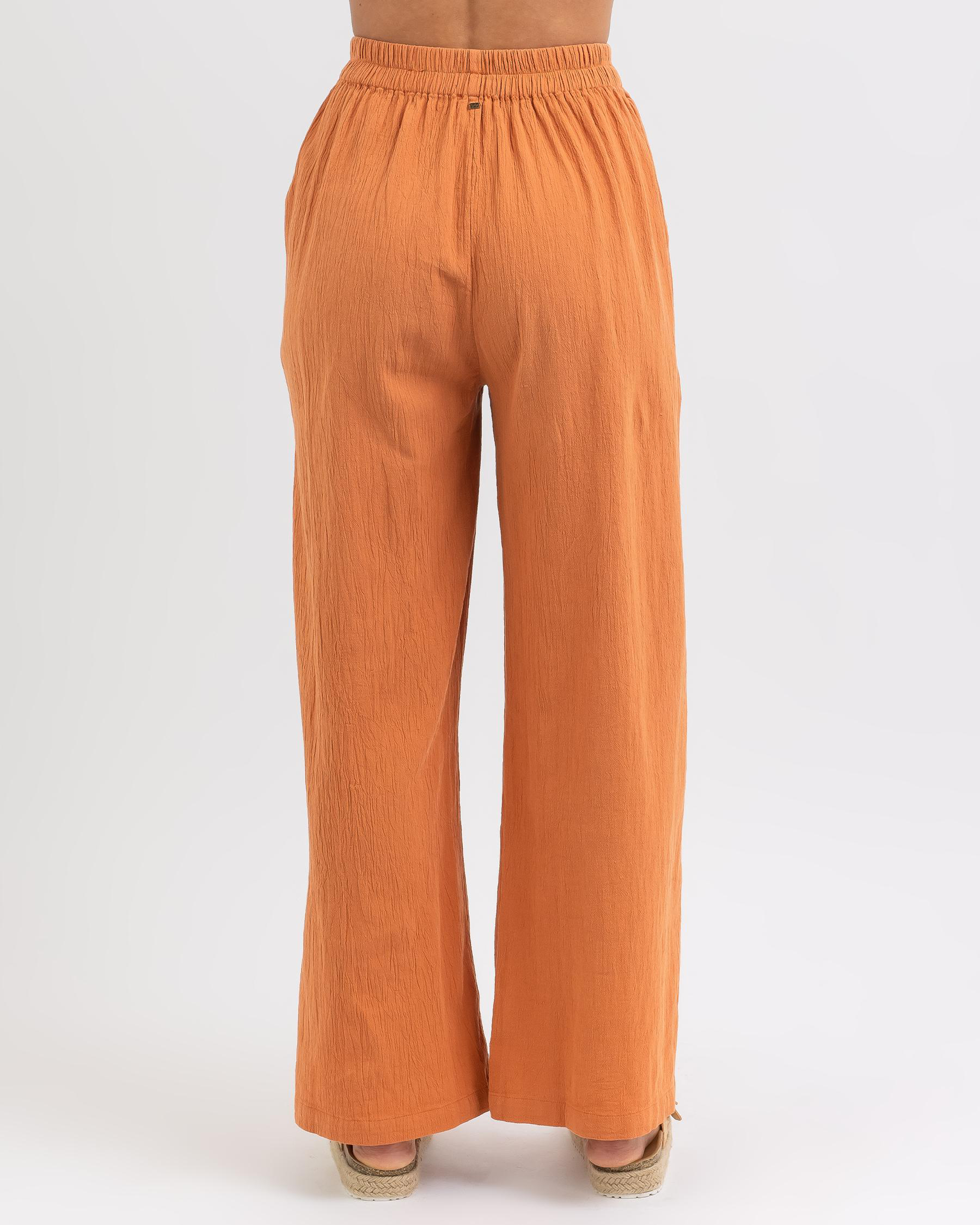 Billabong Follow Me Beach Pants In Toffee Fast Shipping & Easy
