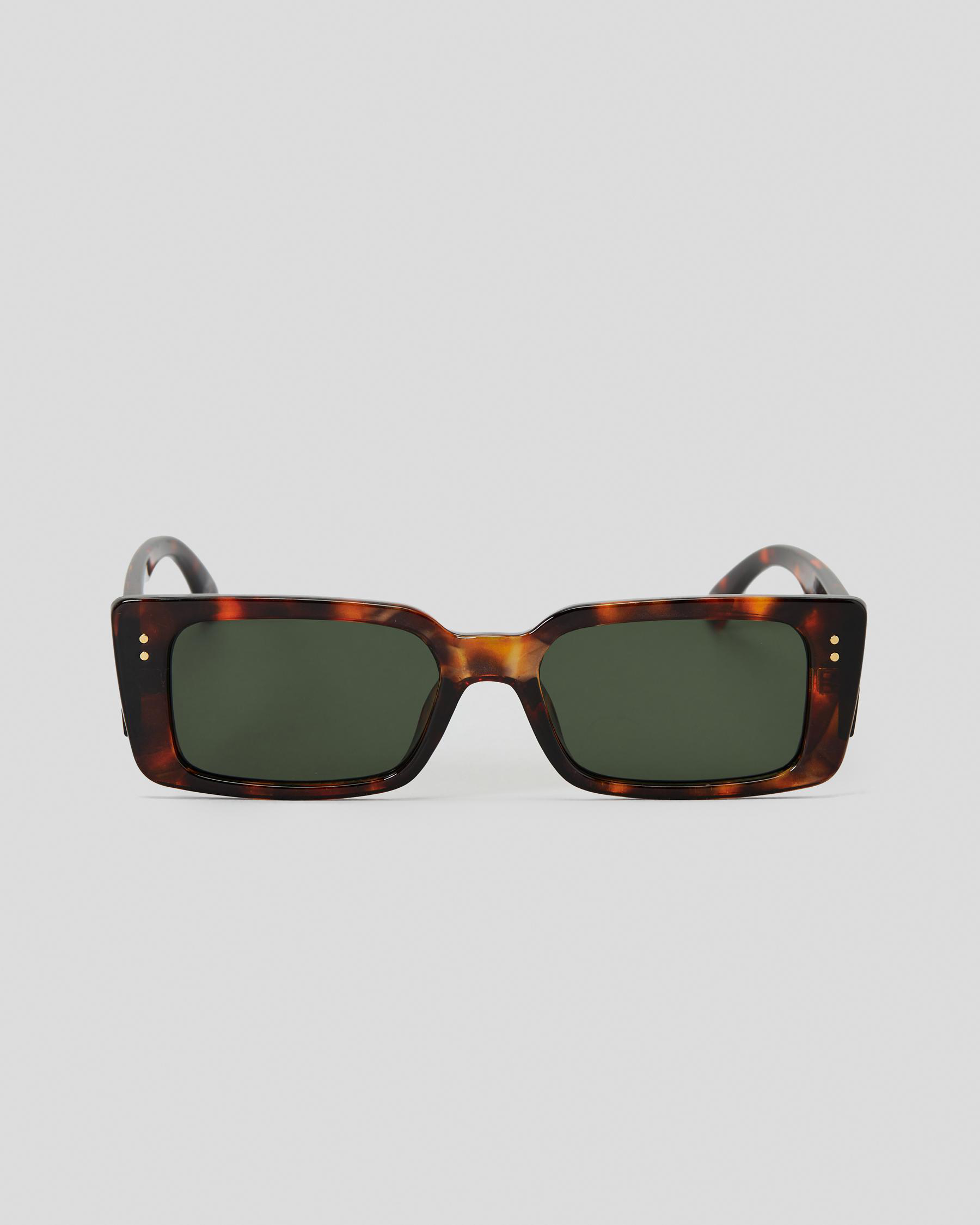 Shop Aire Orion Sunglasses In Dark Tort/green Mono - Fast Shipping ...
