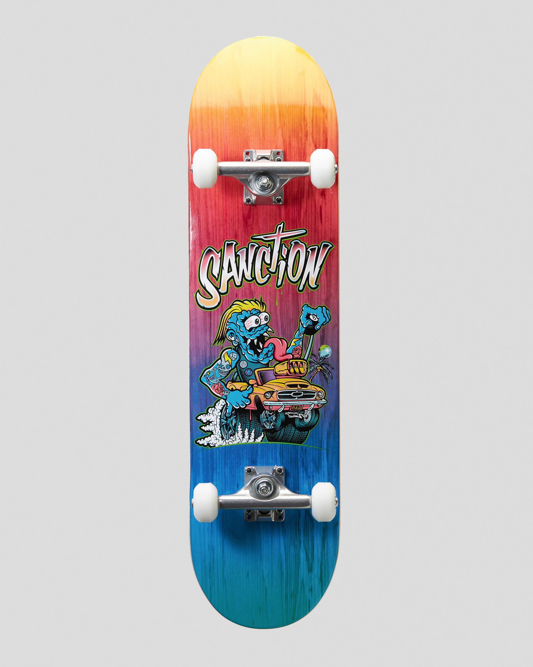 Shop Sanction Night Rider Complete Skateboard In Multi Fast Shipping