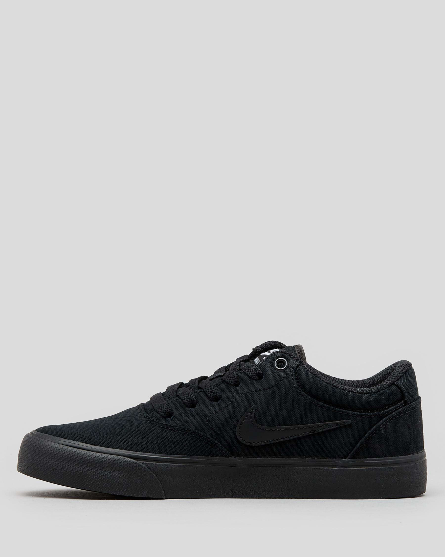 Shop Nike Boys' Chron 2 Shoes In Black/black-black - Fast Shipping ...