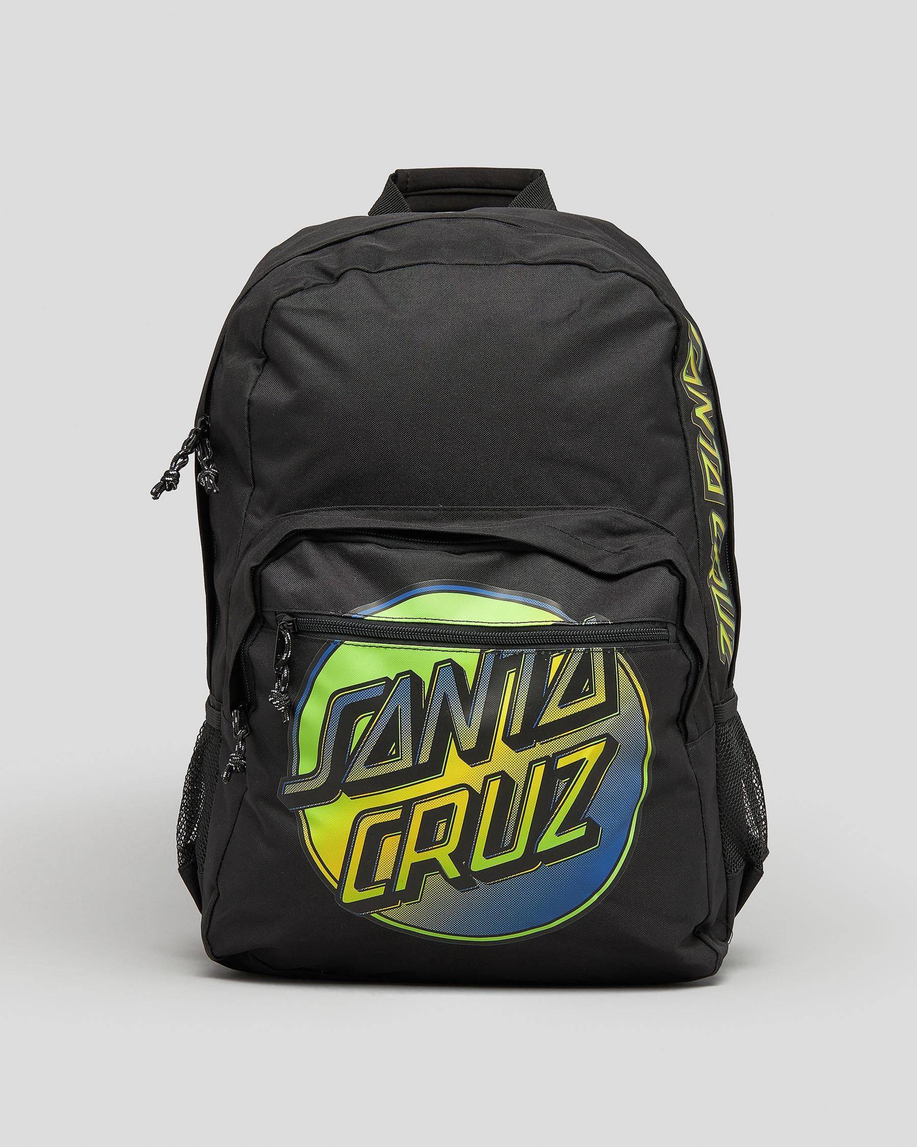 Santa Cruz Contra Dot Backpack In Black - FREE* Shipping & Easy Returns ...