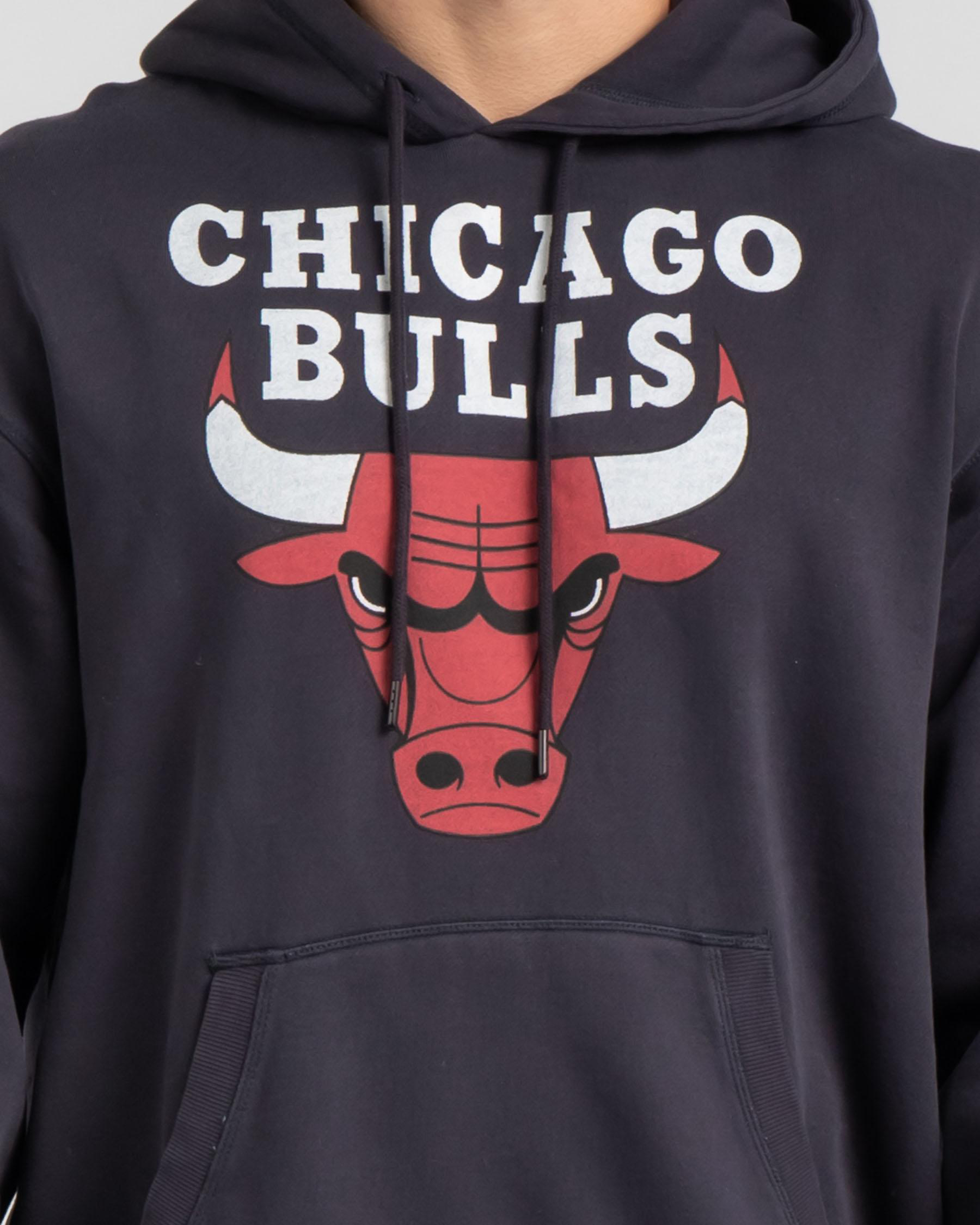 Mitchell & Ness Men's NBA Head Coach Hoodie Vintage Logo Bulls Hoodies