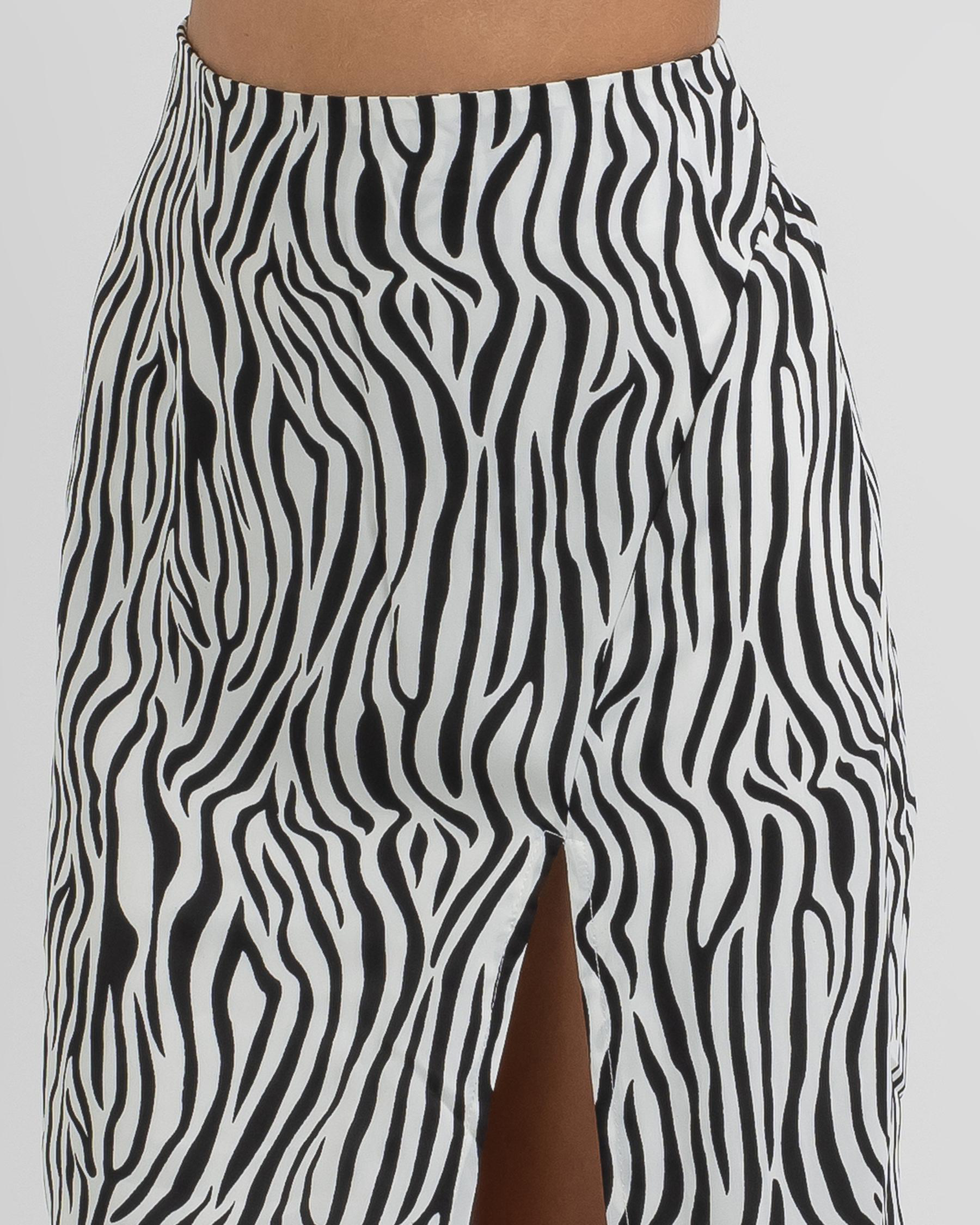 Ava And Ever Jak Maxi Skirt In Zebra - Fast Shipping & Easy Returns ...