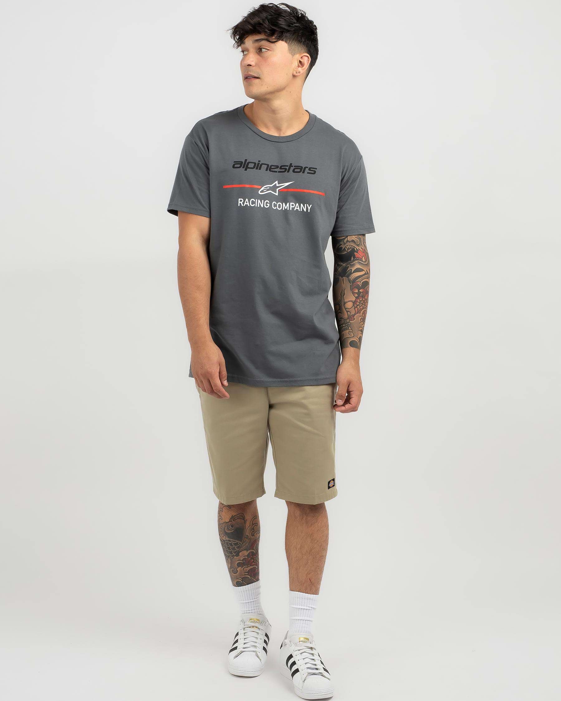 Alpinestars Bettering T-Shirt In Charcoal - Fast Shipping & Easy ...
