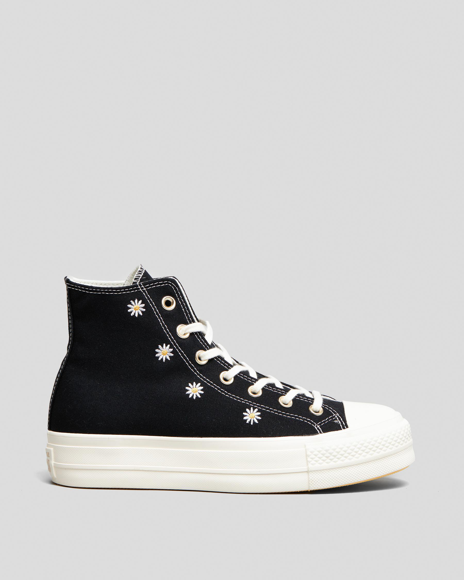 Shop Converse Womens Chuck Taylor All Star Lift Shoes In Black/egret ...