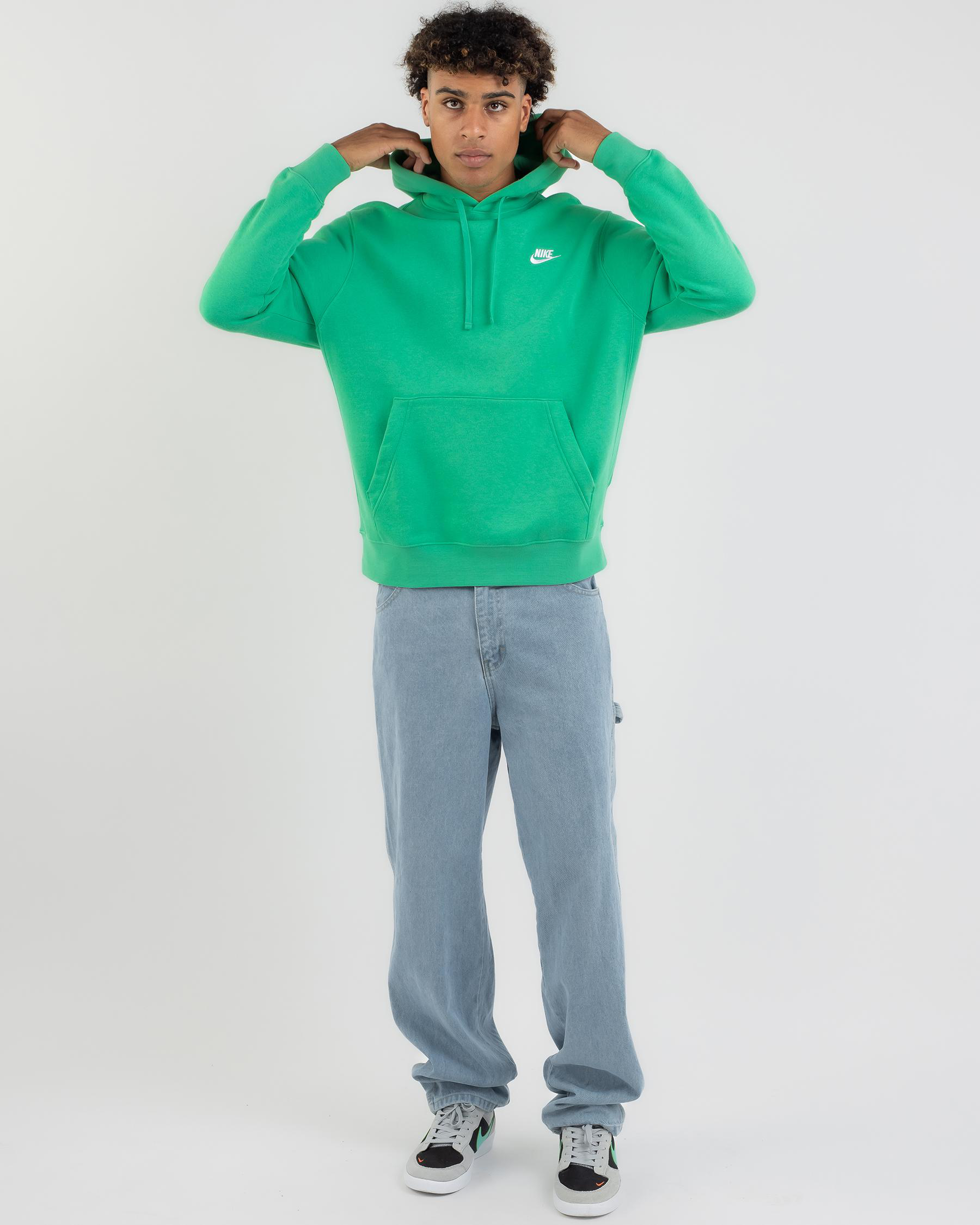 Shop Nike Sportswear Club Hoodie In Spring Green/spring Green/white