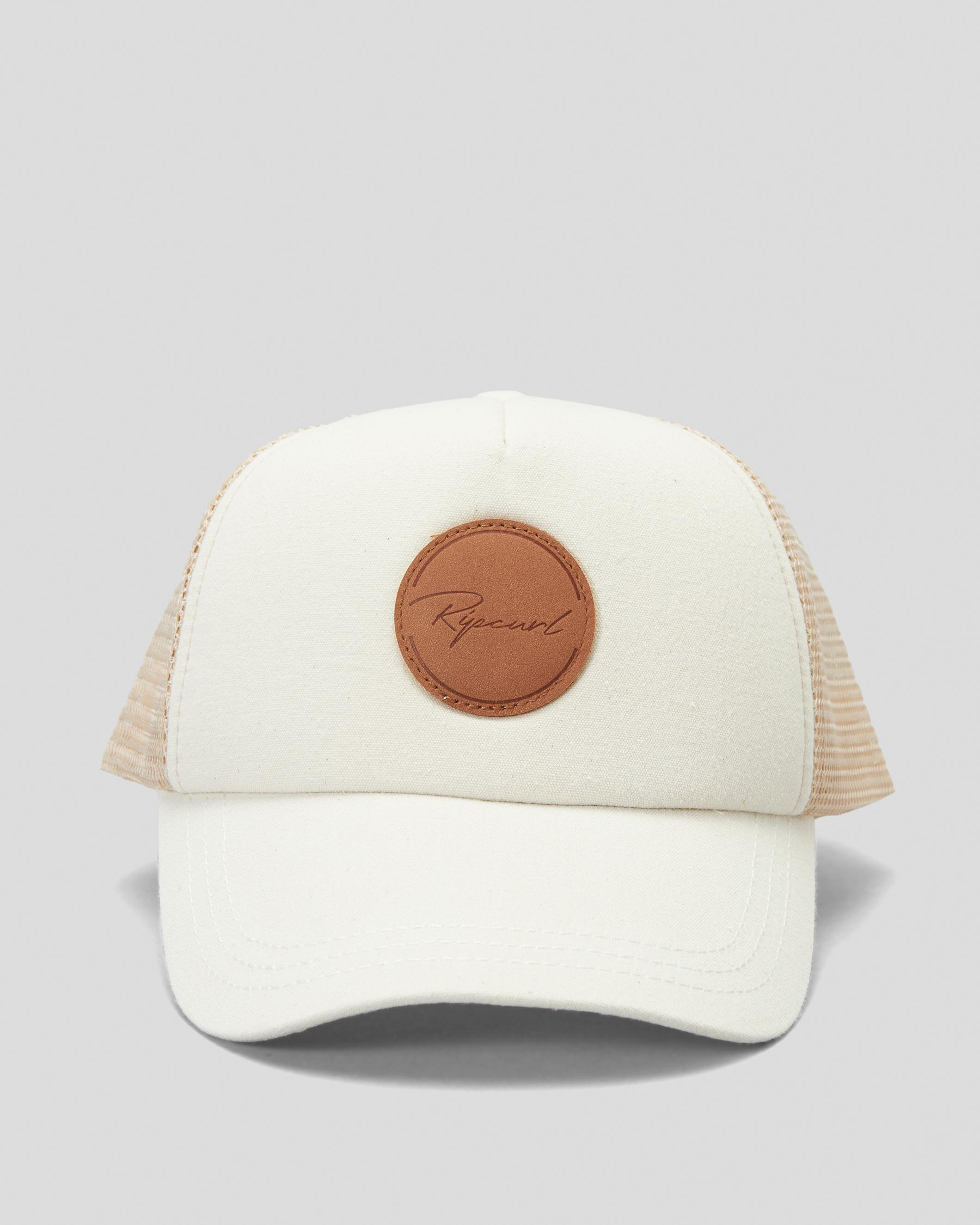 Rip Curl Men's Premium Surf Trucker Hat - Corduroy Cap With Leather Badge