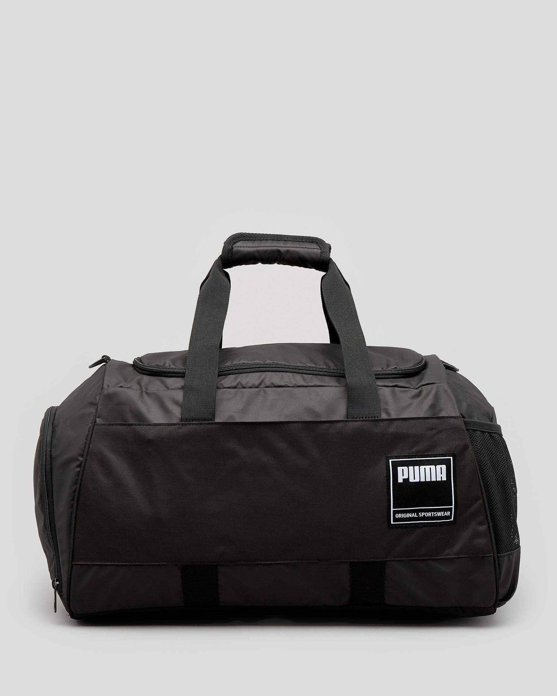 Shop Puma Gym Duffle Bag In Puma Black Fast Shipping & Easy Returns