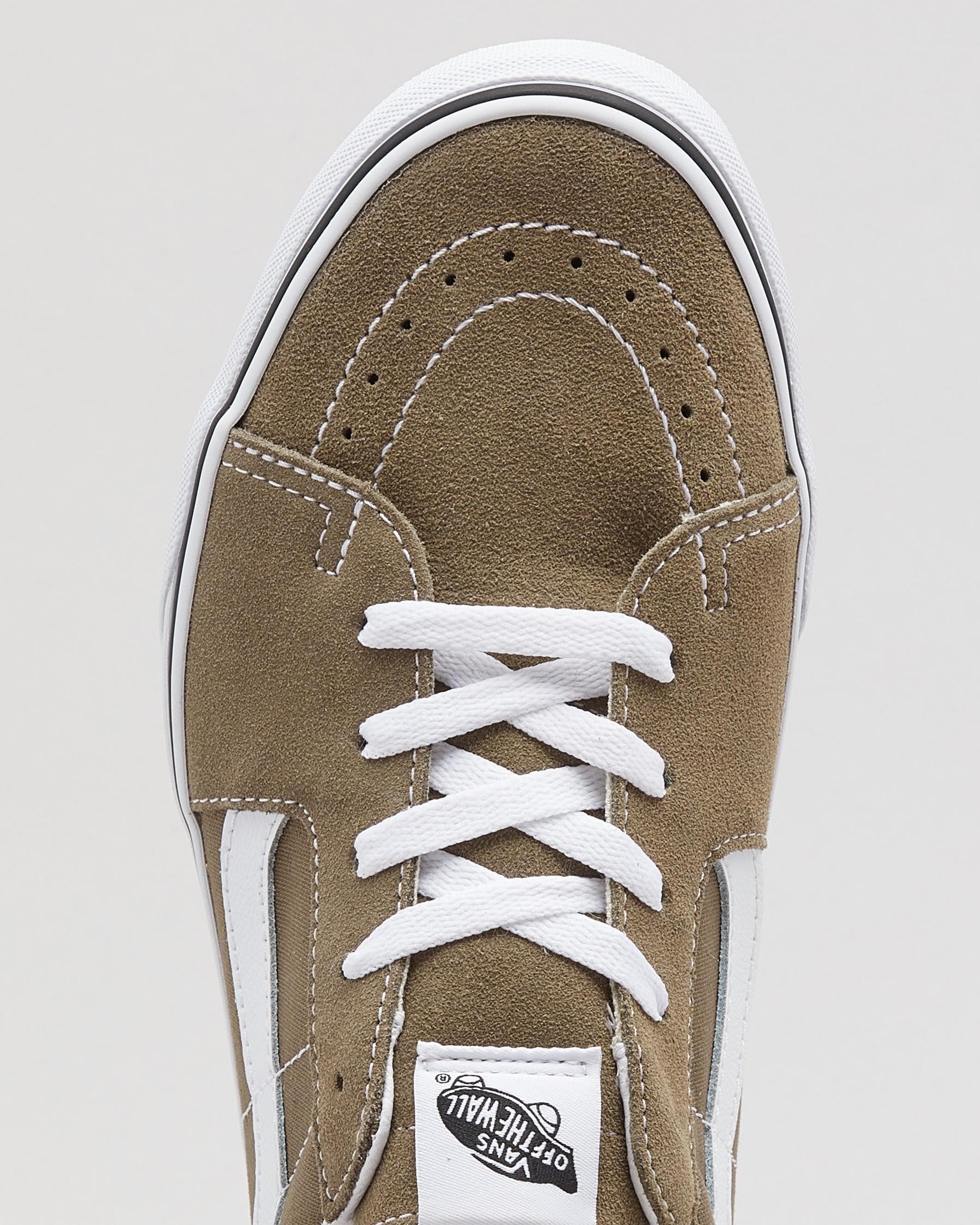 Vans Sk8-Low Shoes In Walnut/true White - Fast Shipping & Easy Returns ...