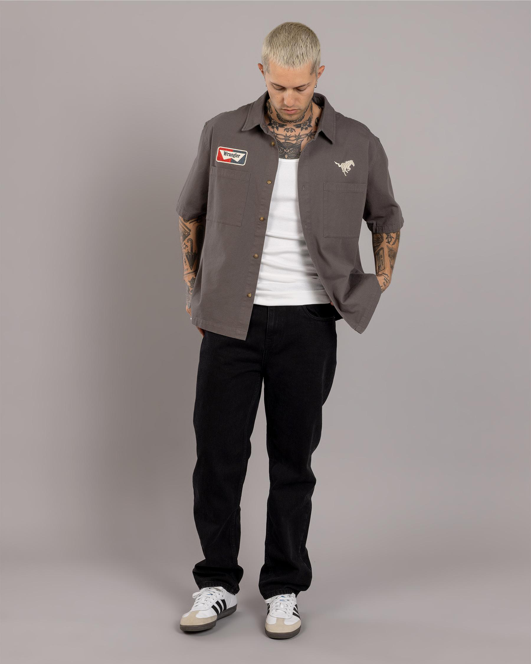 gunmetal grey dress shirt Gray Twill Dress Shirt – Anto