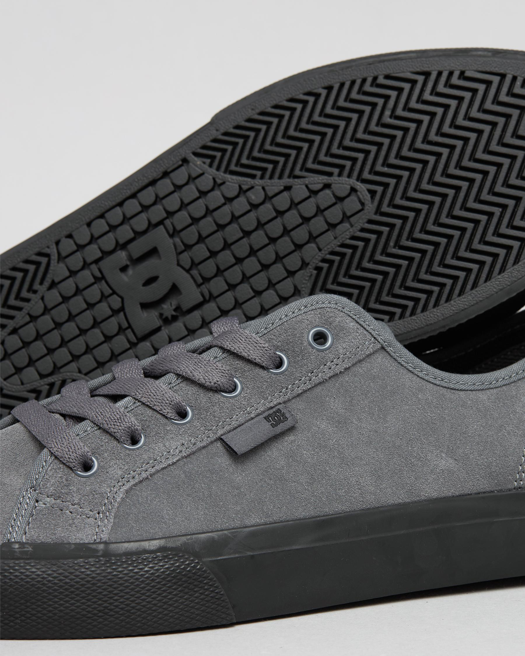 Shop DC Shoes Manual Shoes In Grey/black Fast Shipping & Easy Returns