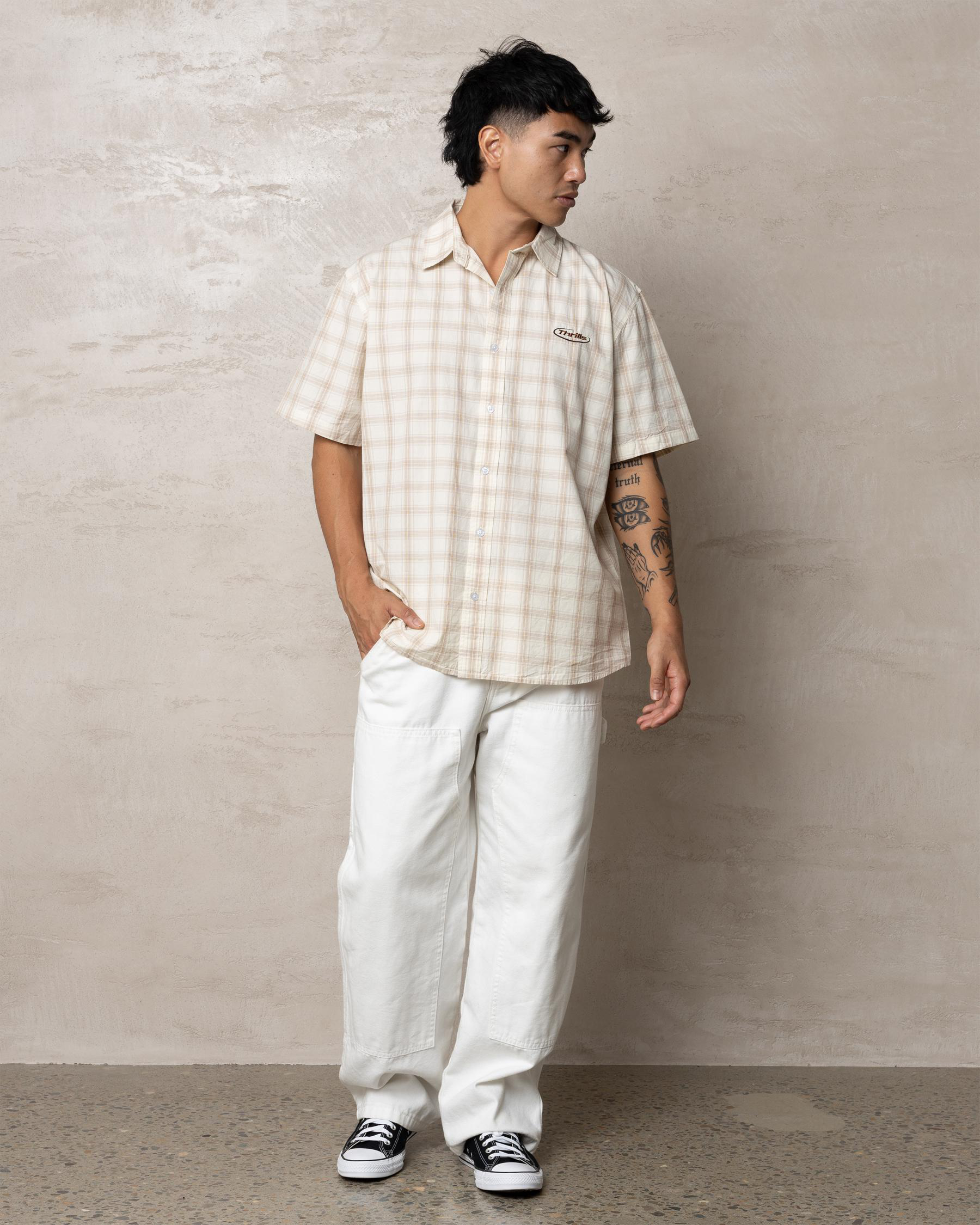 Thrills Transmission Short Shirt Navy