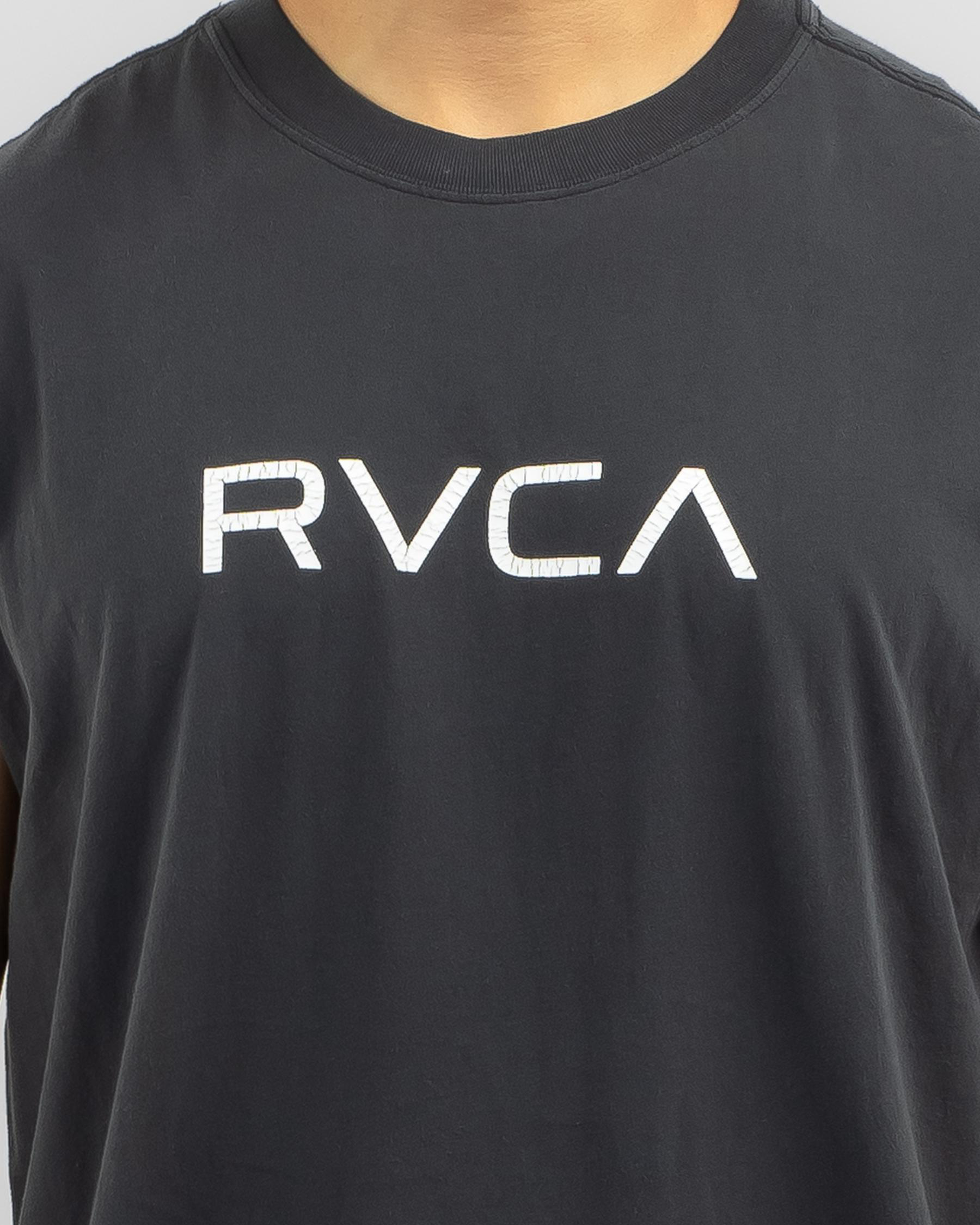 RVCA Big RVCA Washed Lite Muscle Tank In Rvca Black - Fast Shipping ...
