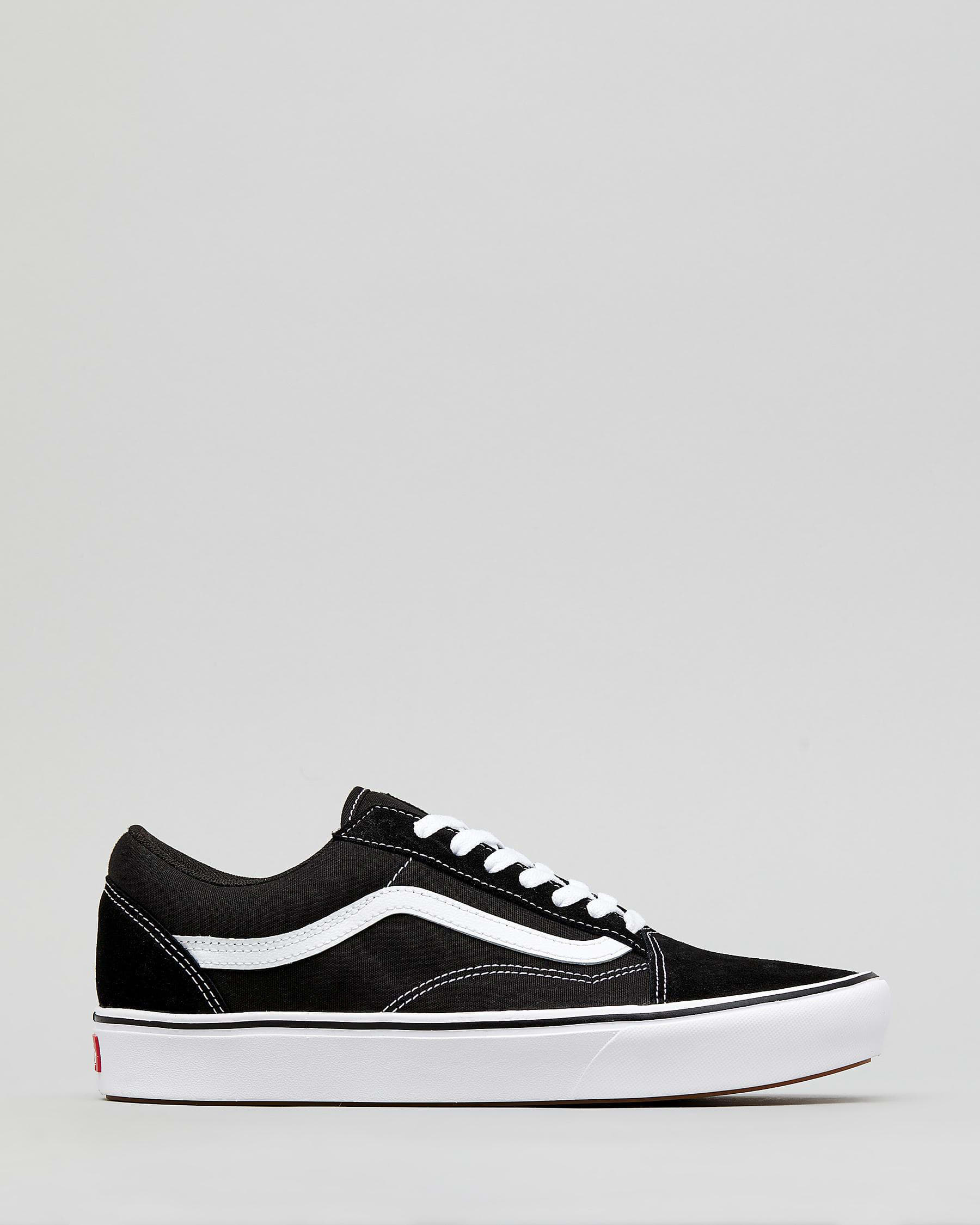Shop Vans Comfycush Old Skool Shoes In (classic)black/true White - Fast ...
