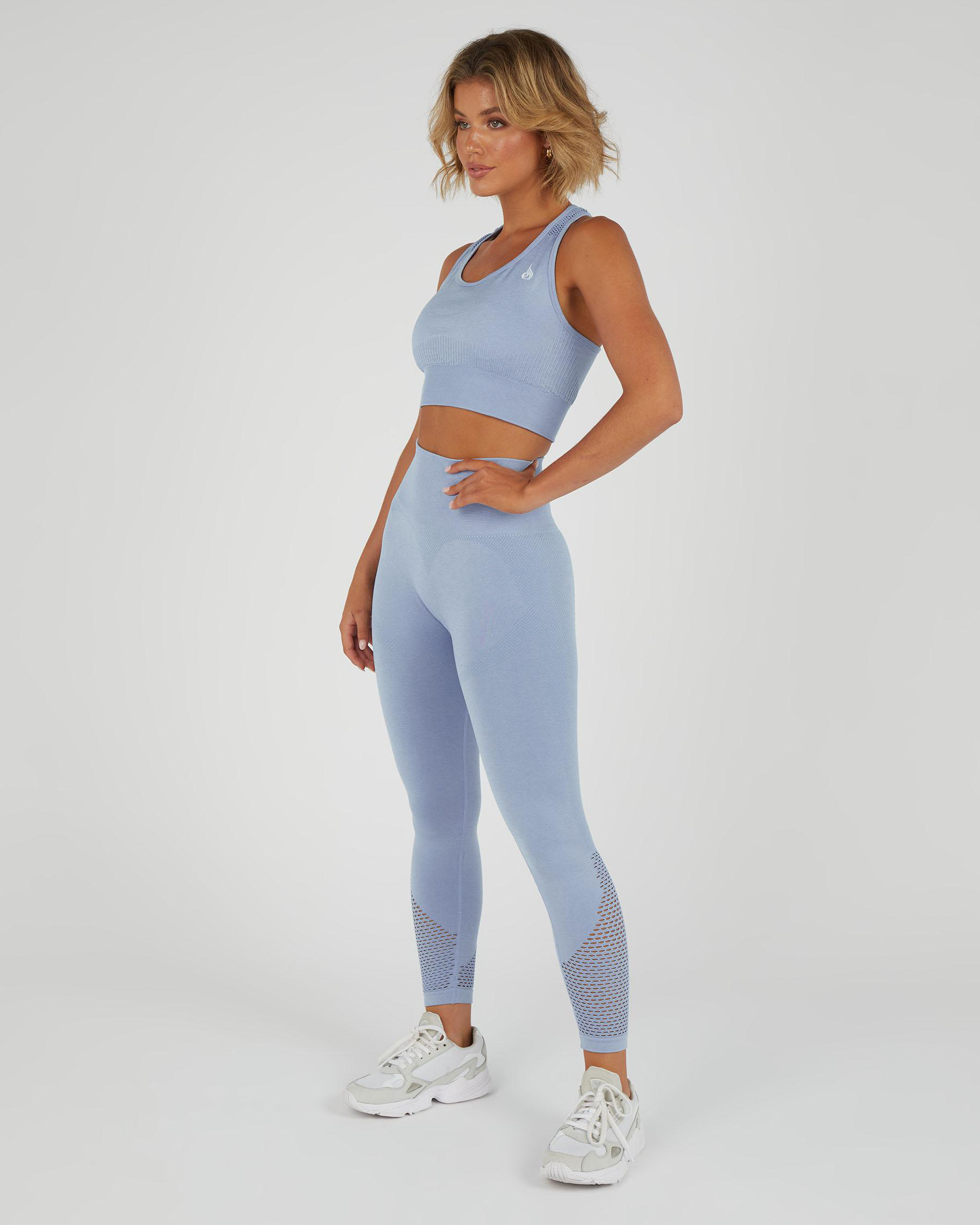 Shop Ryderwear Seamless Staples Sports Bra In Denim Blue Marl Fast shop-ryderwear-seamless-staples-sports-bra-in-denim-blue-marl-fast