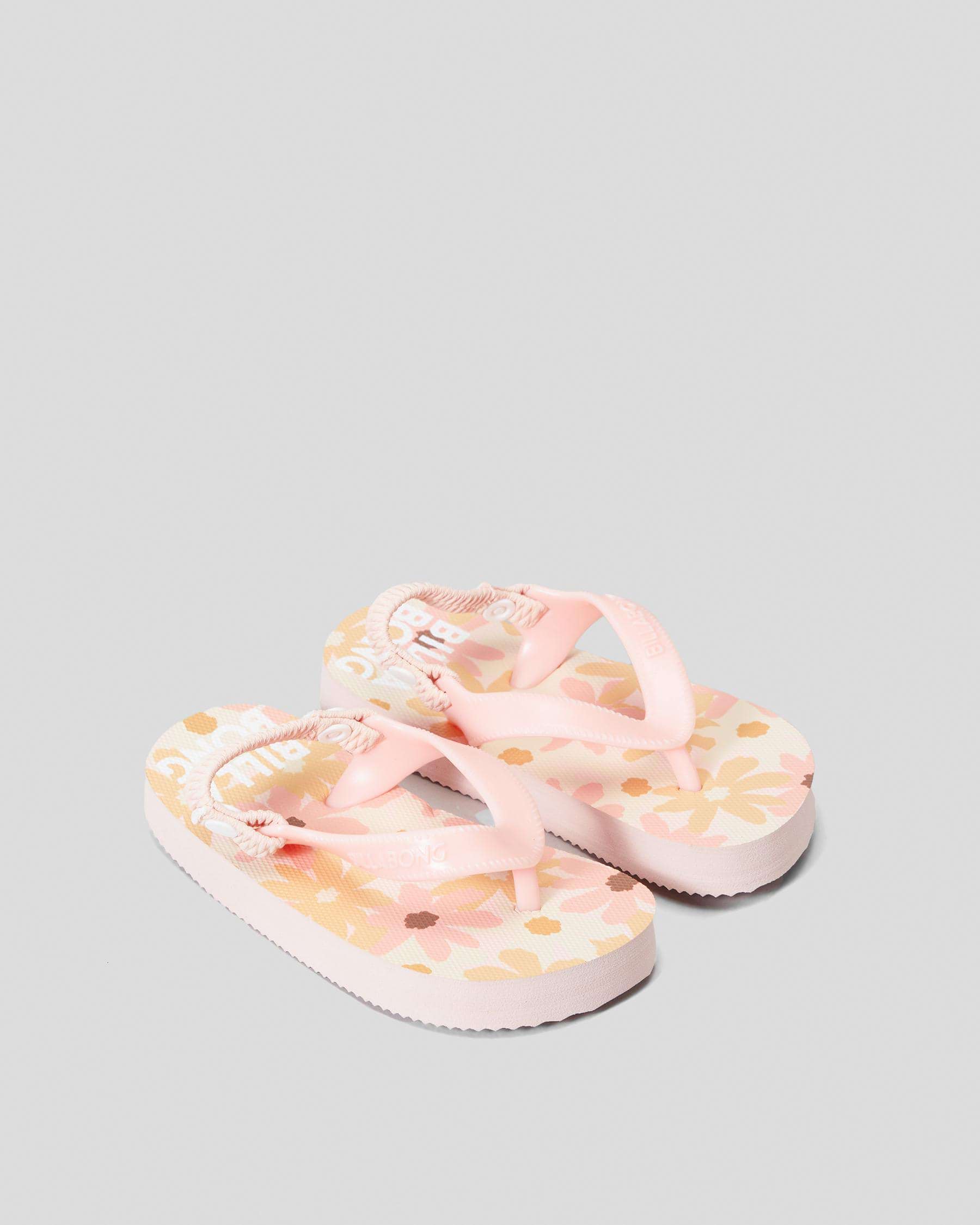Billabong Toddlers' Little Daisy Thongs In Pale Pink - FREE* Shipping ...
