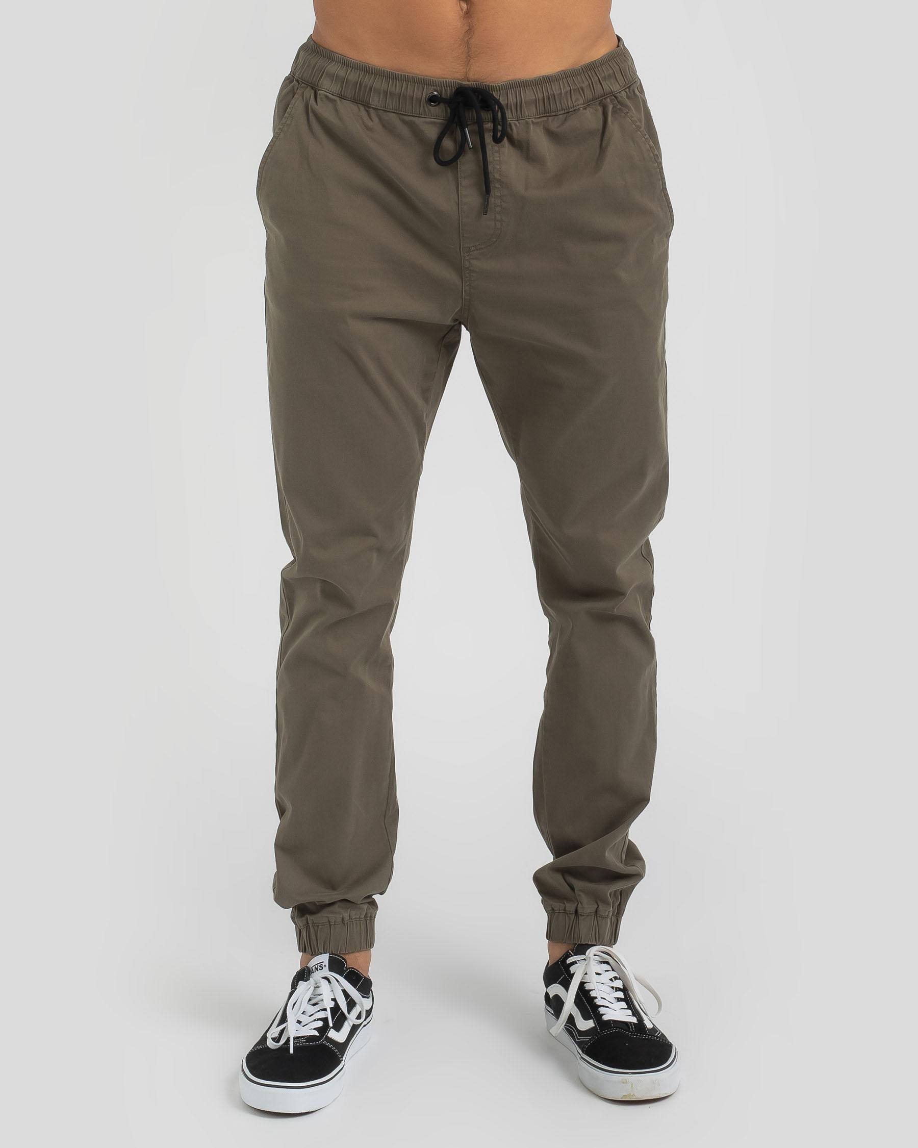 Shop Lucid Cascade Jogger Pants In Olive - Fast Shipping & Easy Returns ...