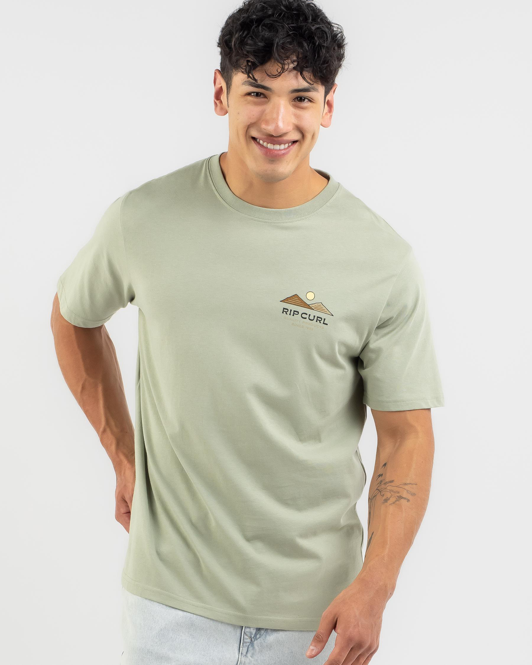 Shop Rip Curl Saharan Haze T-Shirt In Sage - Fast Shipping & Easy ...