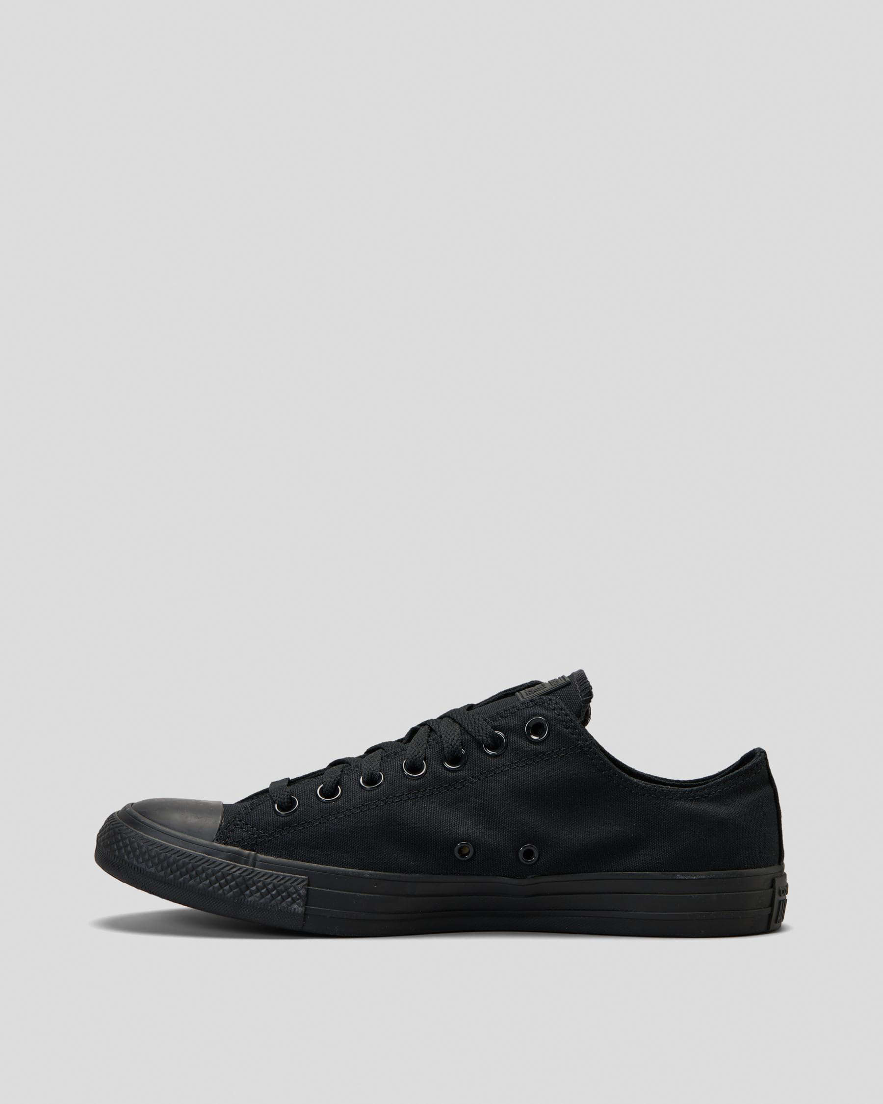Converse Chuck Taylor All Star Lo-Cut Shoes In Black - Fast Shipping ...