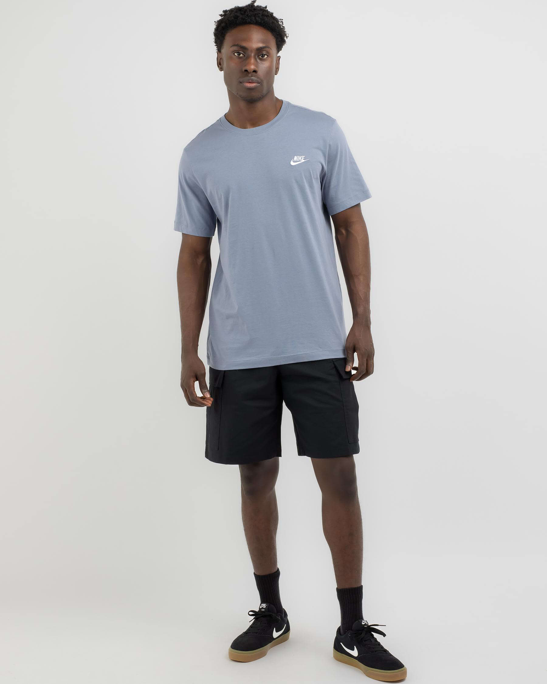 Shop Nike SB Kearny Cargo Shorts In Black/white - Fast Shipping & Easy ...