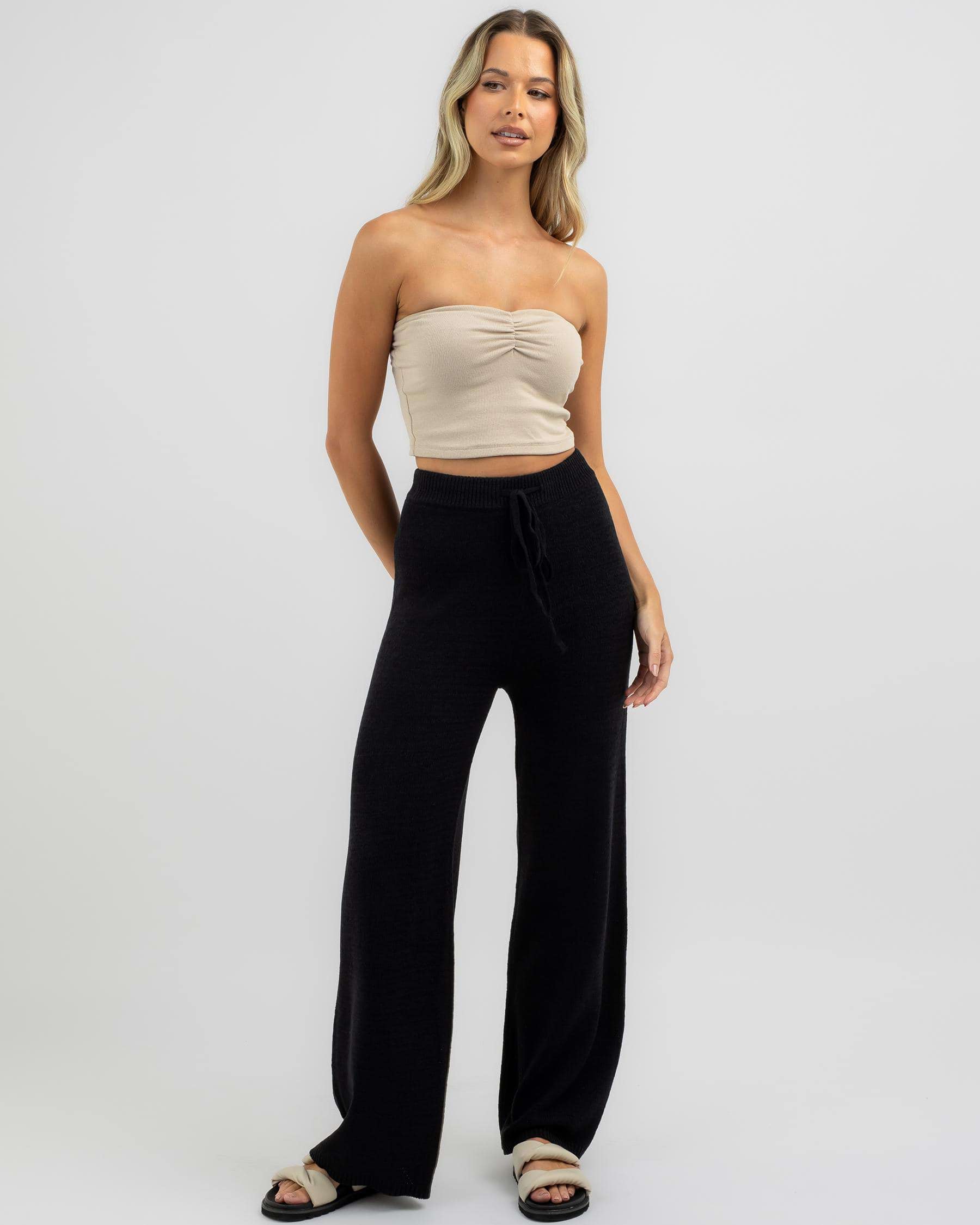 Shop Ava And Ever Leah Lounge Pants In Black - Fast Shipping & Easy ...