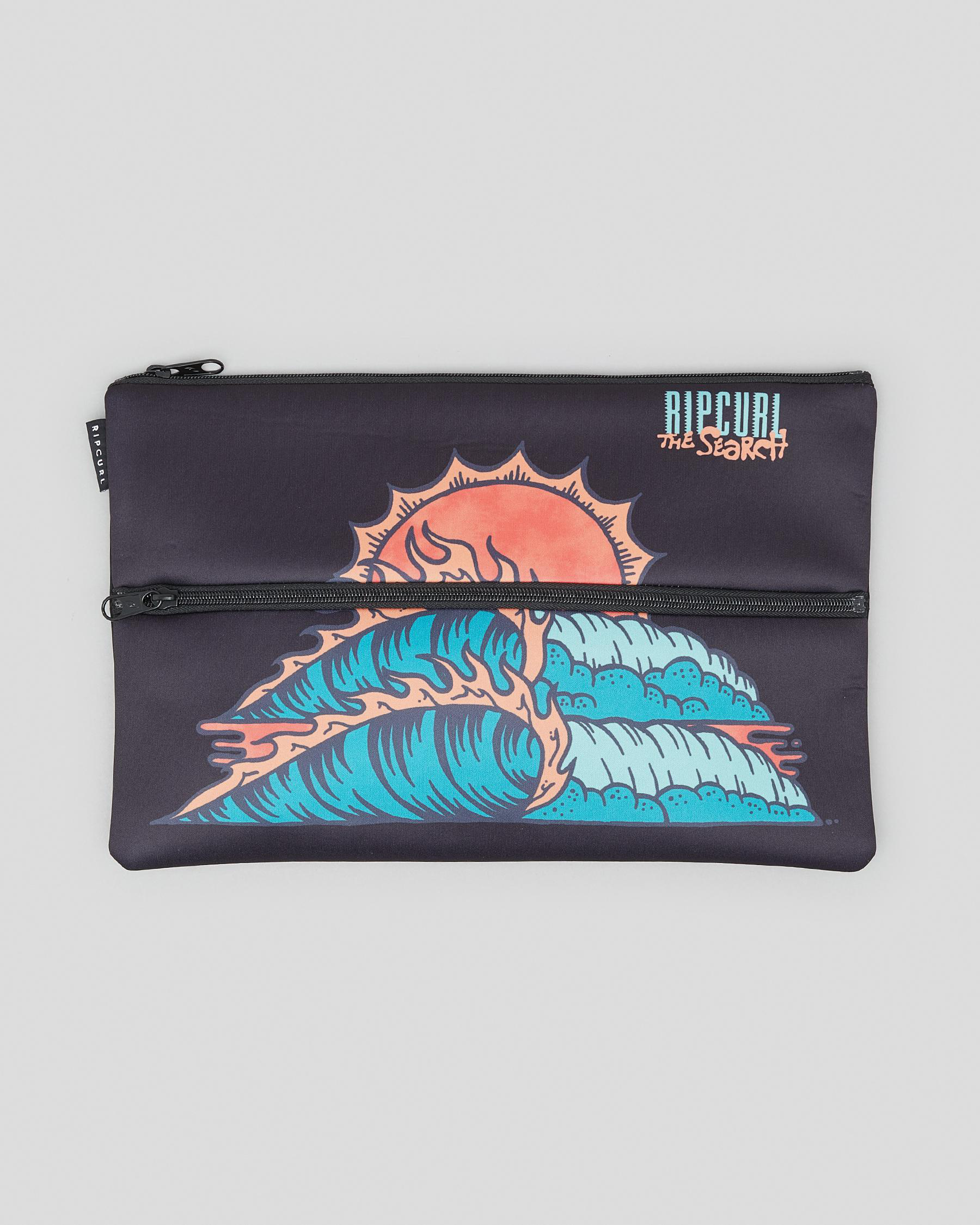 Rip Curl X Large Pencil Case 2021 In Black/orange Fast Shipping