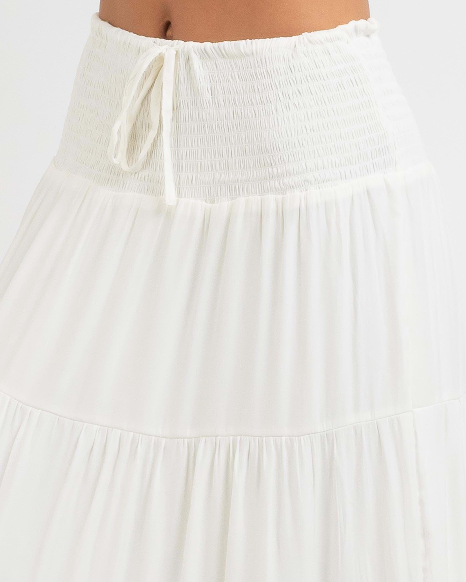 Mooloola Kyla Maxi Skirt In Off White - Fast Shipping & Easy Returns ...