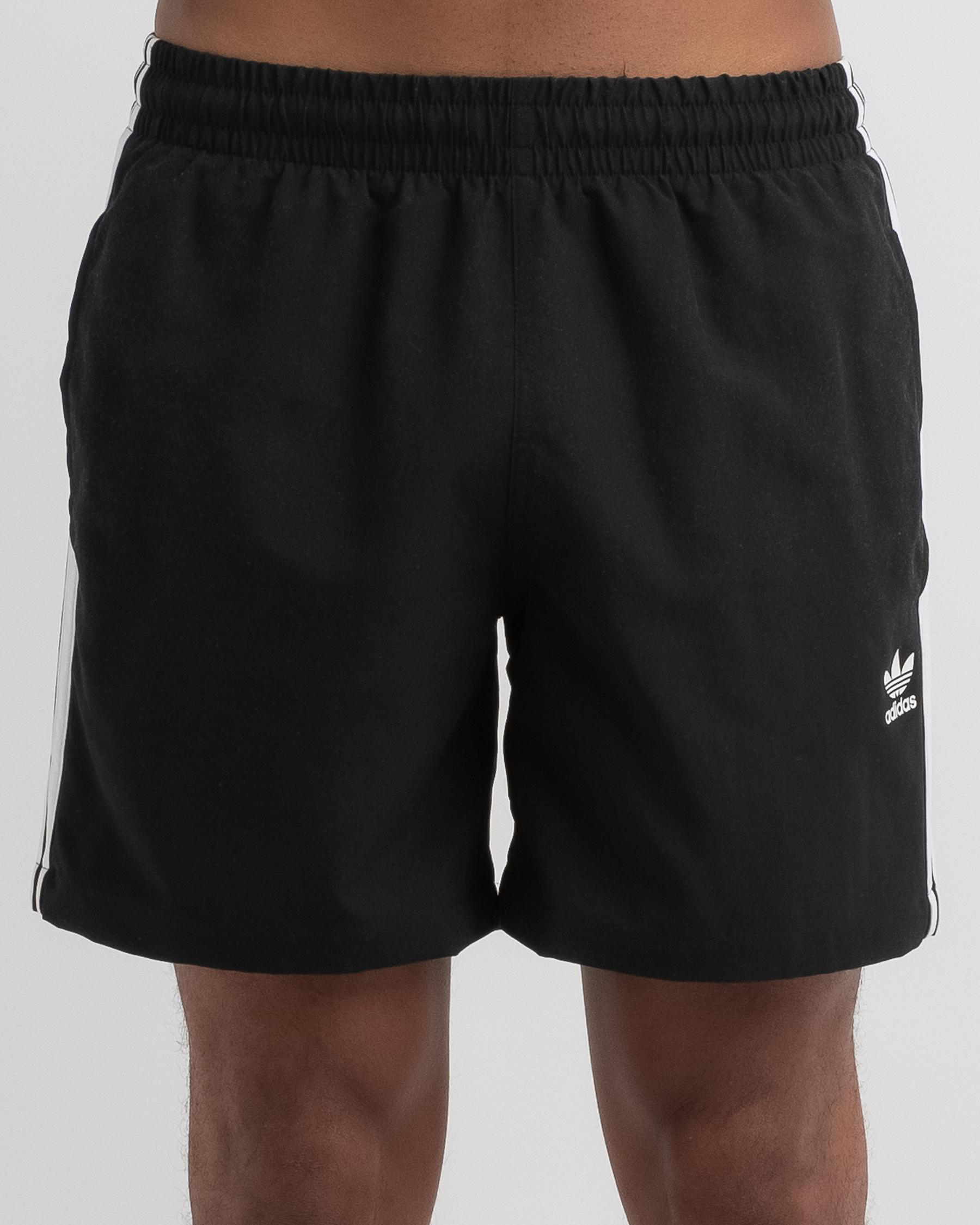 Shop adidas 3Stripe Swim Shorts In Black Fast Shipping & Easy