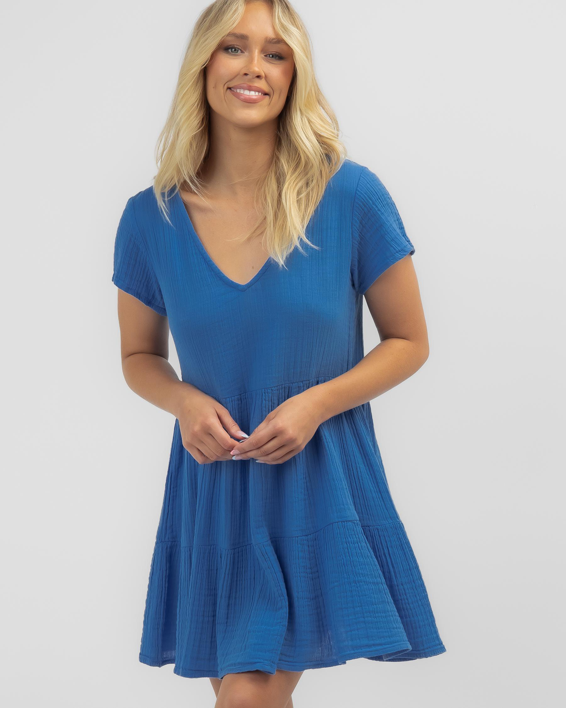 Shop Rip Curl Premium Surf Dress In Royal Blue Fast Shipping & Easy