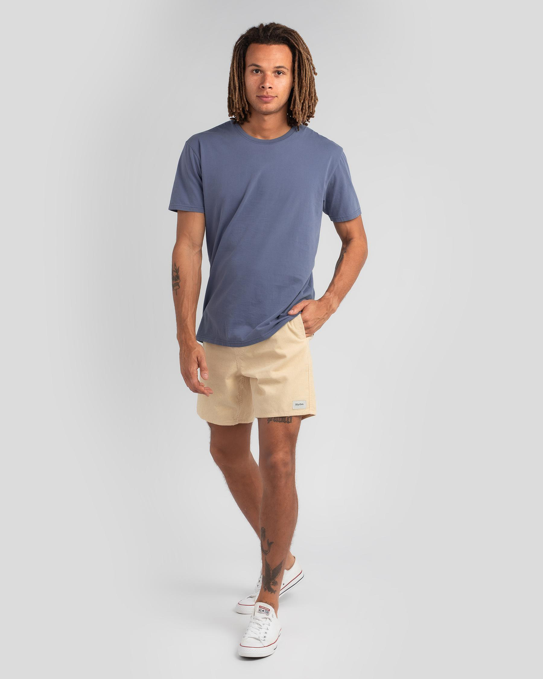 Shop Rhythm Cord Jam Shorts In Natural Fast Shipping & Easy Returns