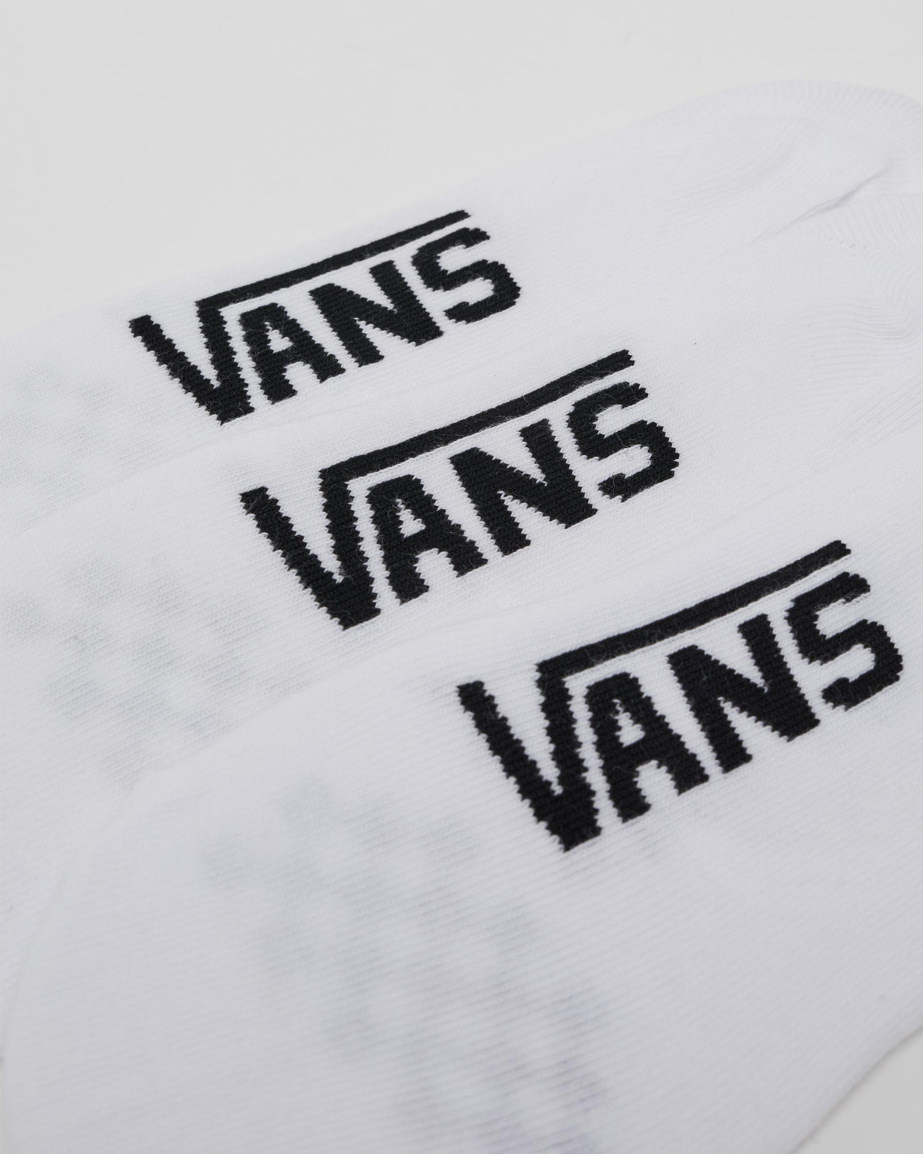 Vans Womens Canoodle No Show Sock Pack In White/black - Fast Shipping ...