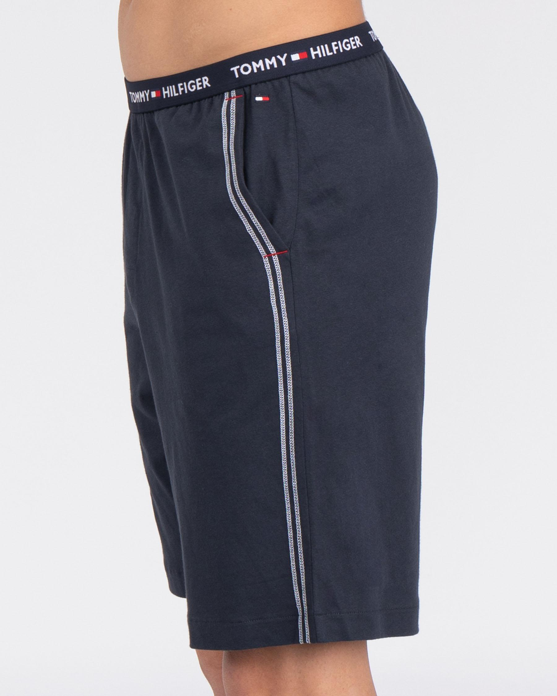 Shop Tommy Hilfiger Jersey Shorts In Navy Blazer Fast Shipping & Easy